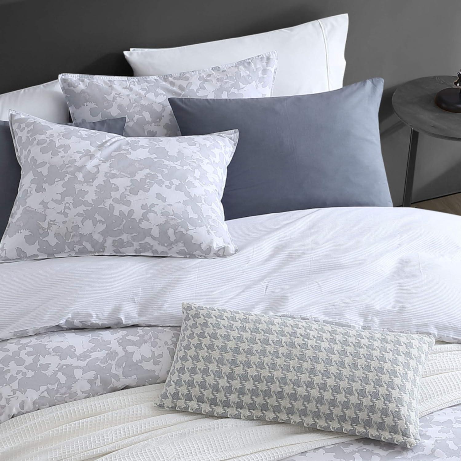 Twin Gray Organic Cotton Reversible Comforter Set