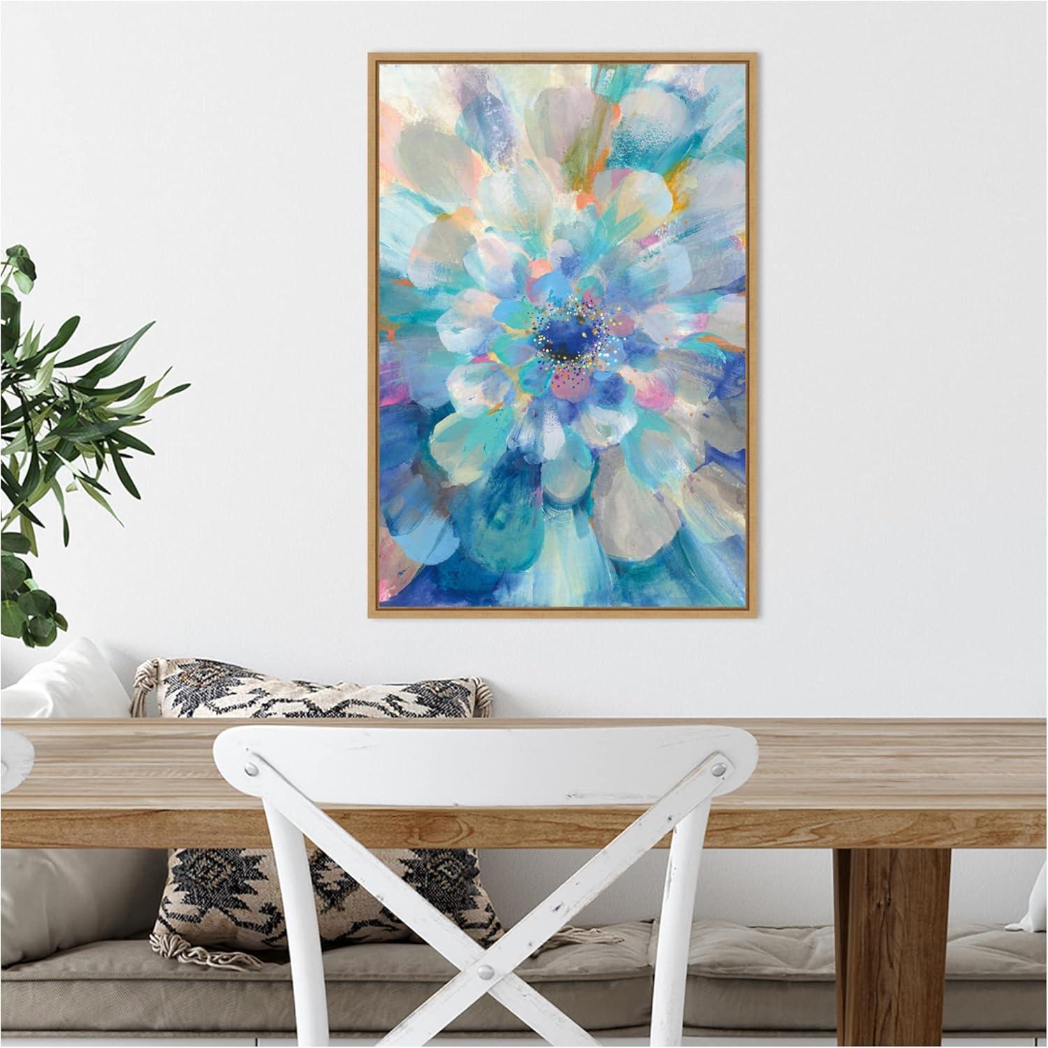 16" x 23" Intensity Floral II by Danhui Nai Framed Wall Canvas - Amanti Art: Modern Lithograph, Botanical Abstract