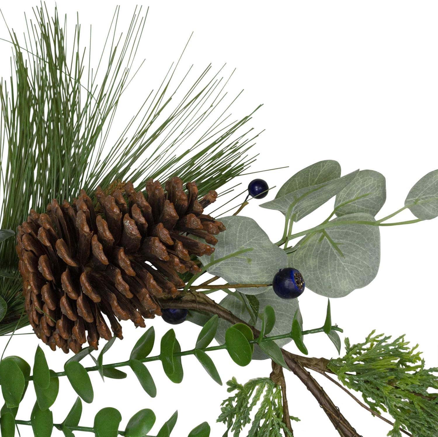 Northlight Seasonal 5ft Blueberry Eucalyptus Pine Artificial Christmas Garland - Unlit
