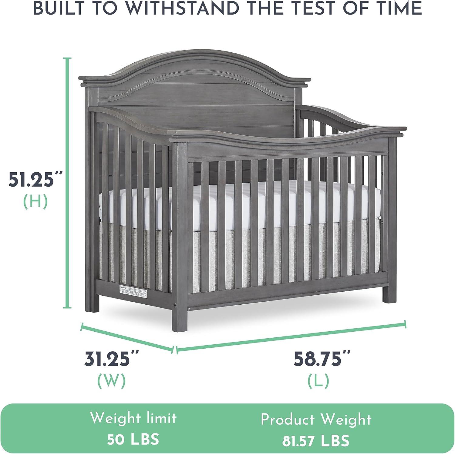 Belmar Curve 3-in-1 Convertible Crib