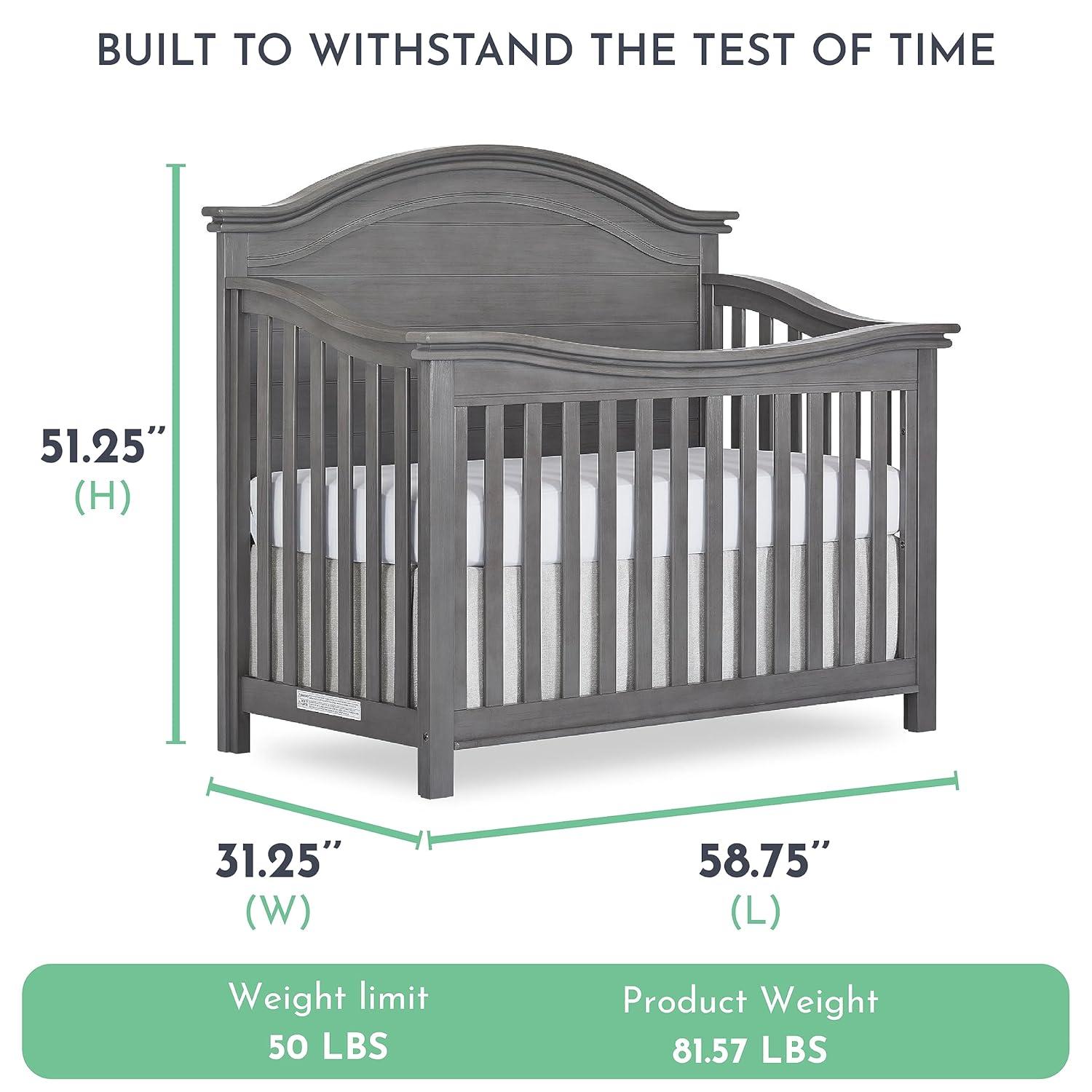 Belmar Curve 3-in-1 Convertible Crib