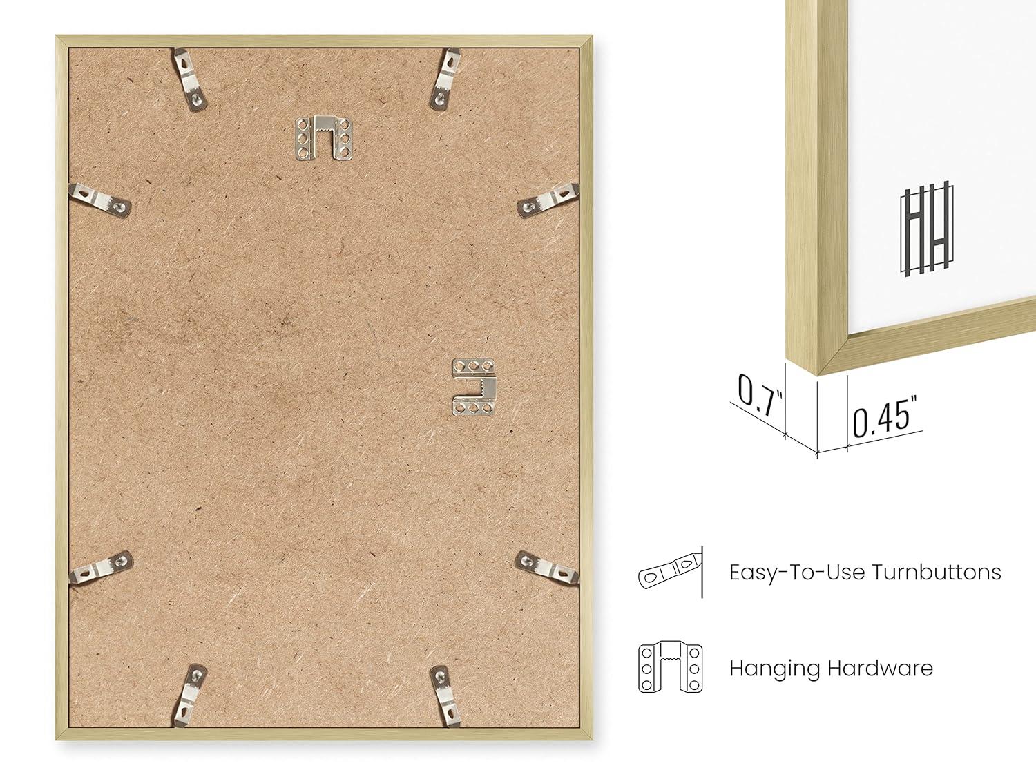 Haus and Hues Aluminum Frame (Set Of 1) Metal Picture Frame