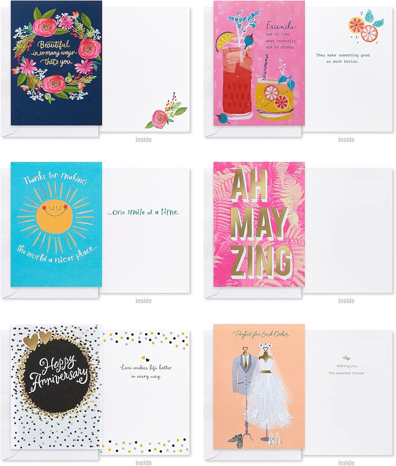 American Greetings All-Occasion Cards Assortment, Birthday, Thank You, Thinking of You, Congratulations & More (40-Count)