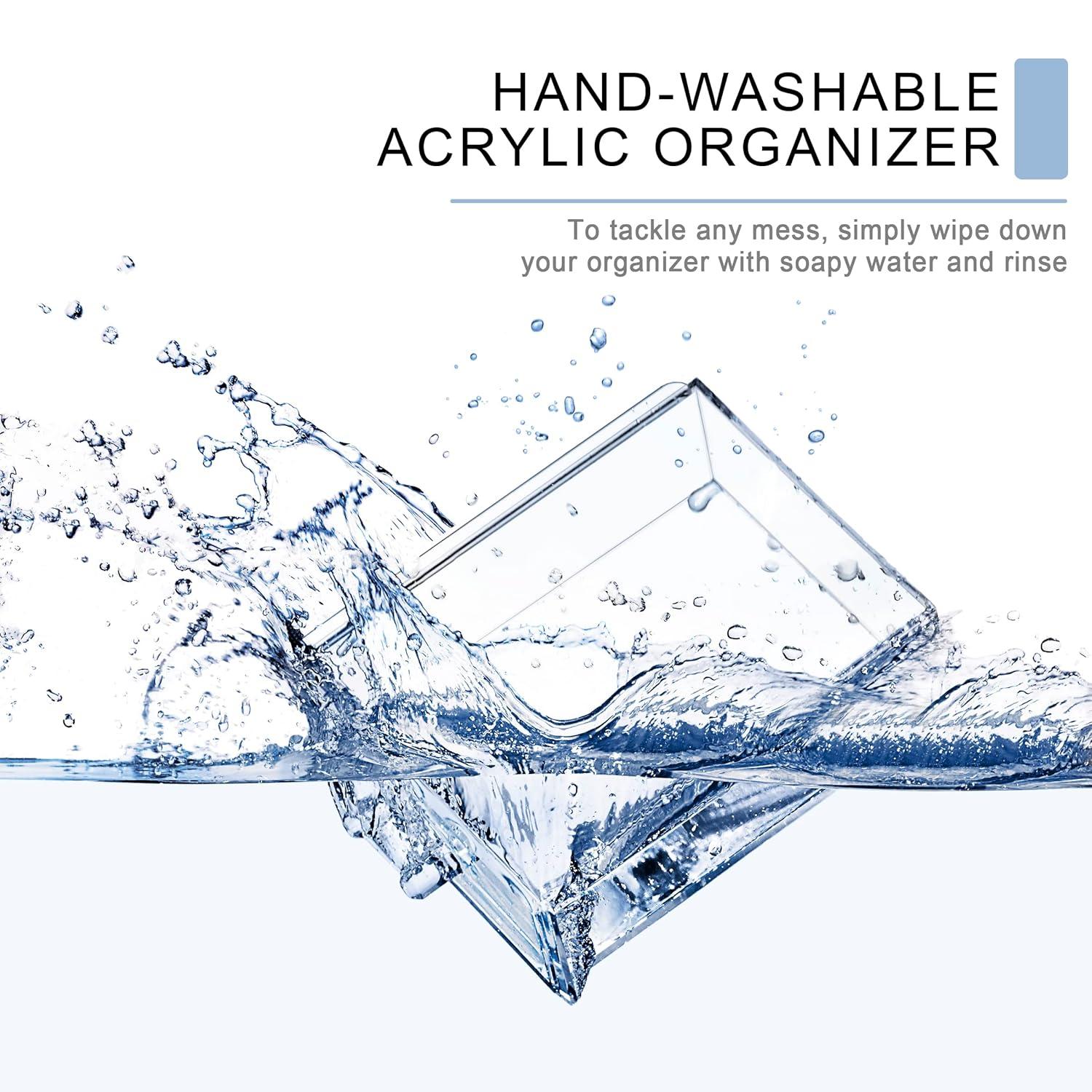 Sorbus Sorbus 7 Drawers Acrylic Makeup and Jewelry Cosmetics Organizer with Mesh Padding in Black