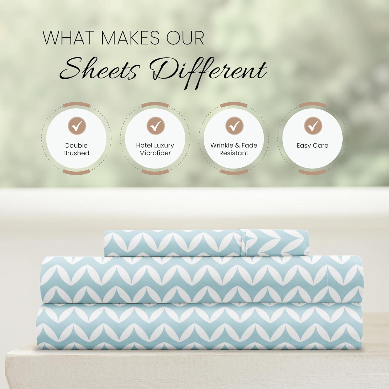 Simply Soft Chevron Geo Pattern Sheet Set