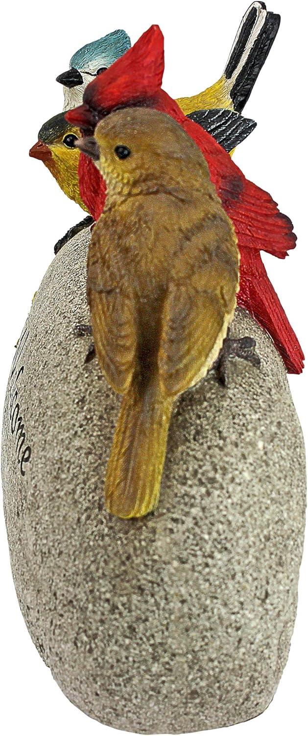 Design Toscano Birdy Welcome Sign Garden Stone Statue