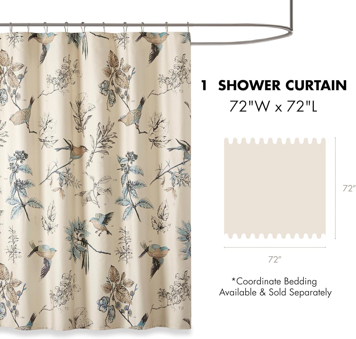 Quincy 100% Cotton Single Shower Curtain