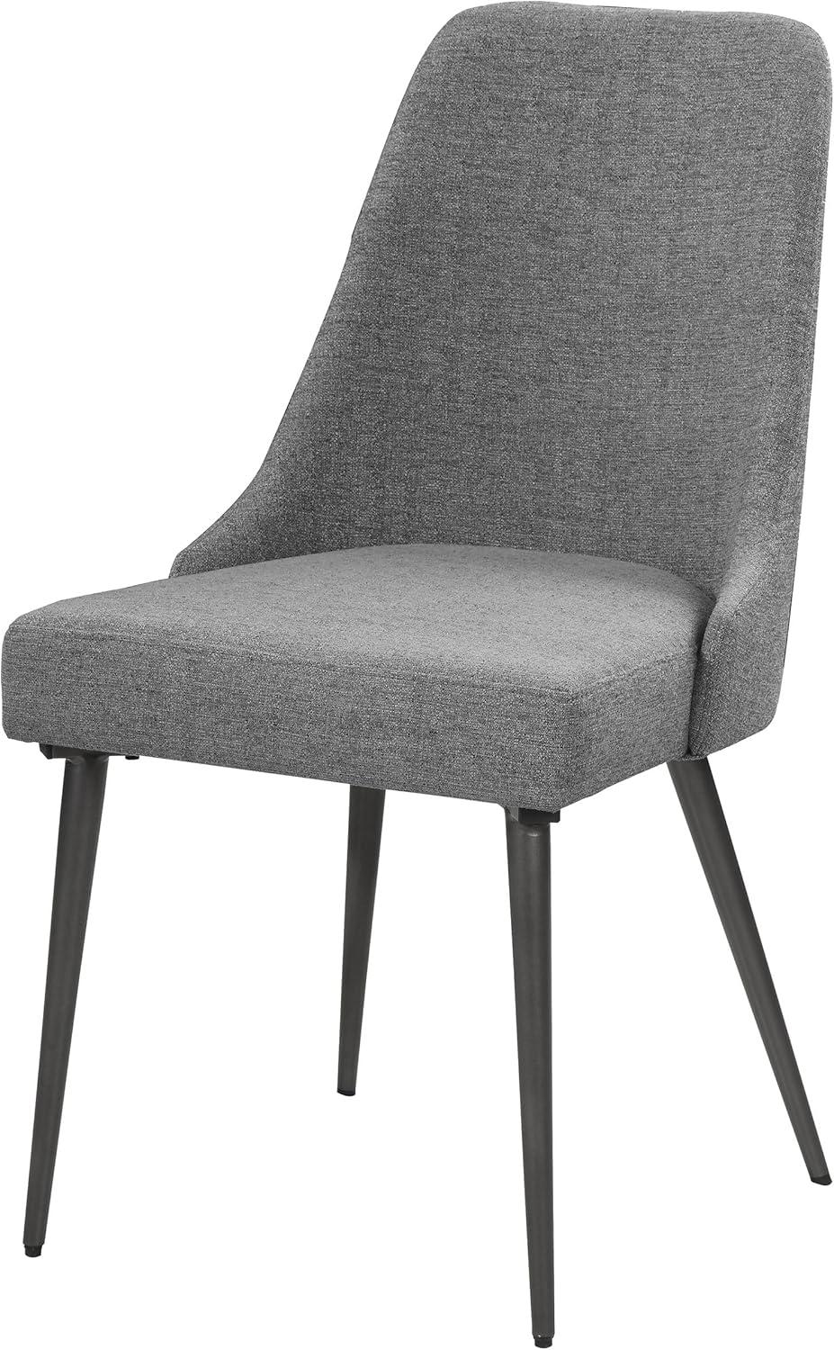 Alan Upholstered Dining Chairs Grey (Set Of 2)