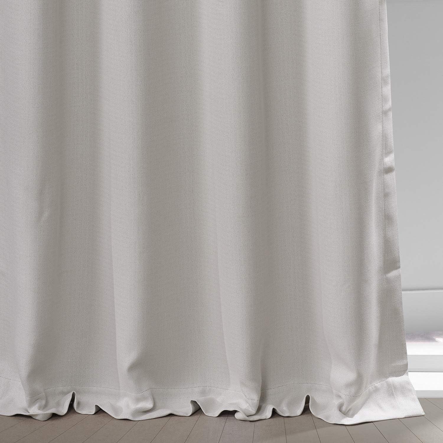 Birch Faux Linen Grommet Blackout Curtains 84 Inches Long