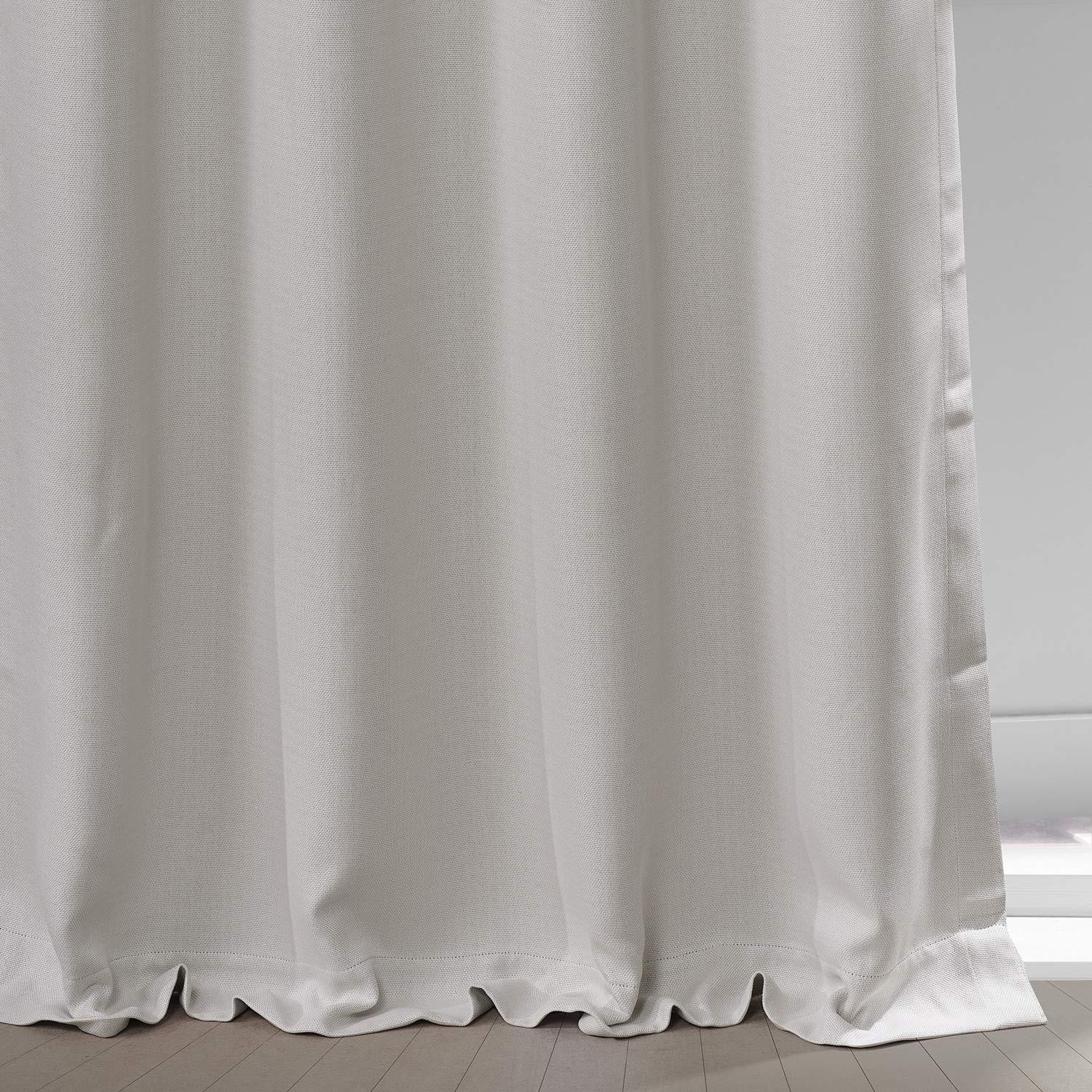 Birch Faux Linen Grommet Room Darkening Curtain (1 Panel), Birch, 50W X 120L