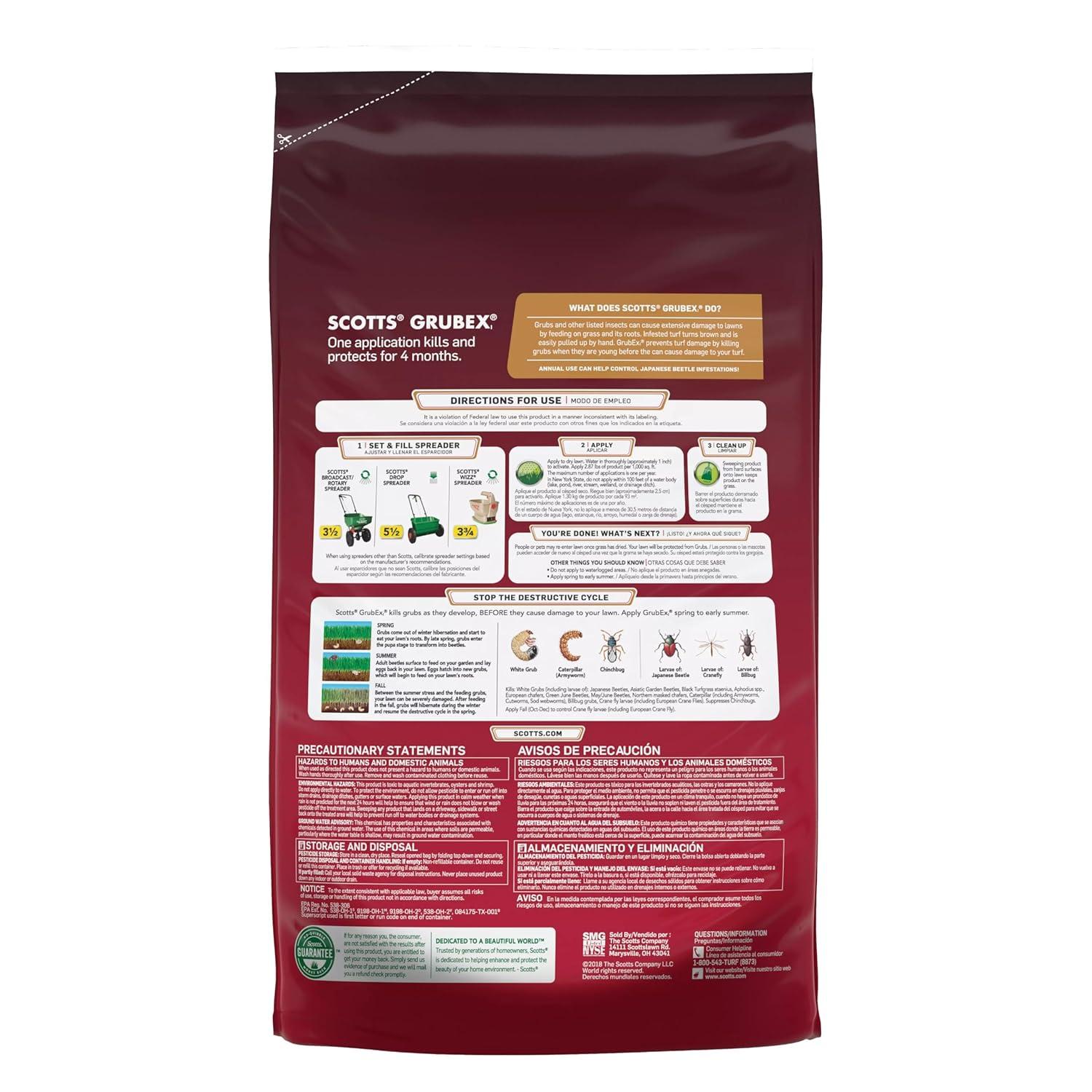 Scotts GrubEx1 Season Long Grub Killer, 10,000 sq. ft., 28.7 lbs.