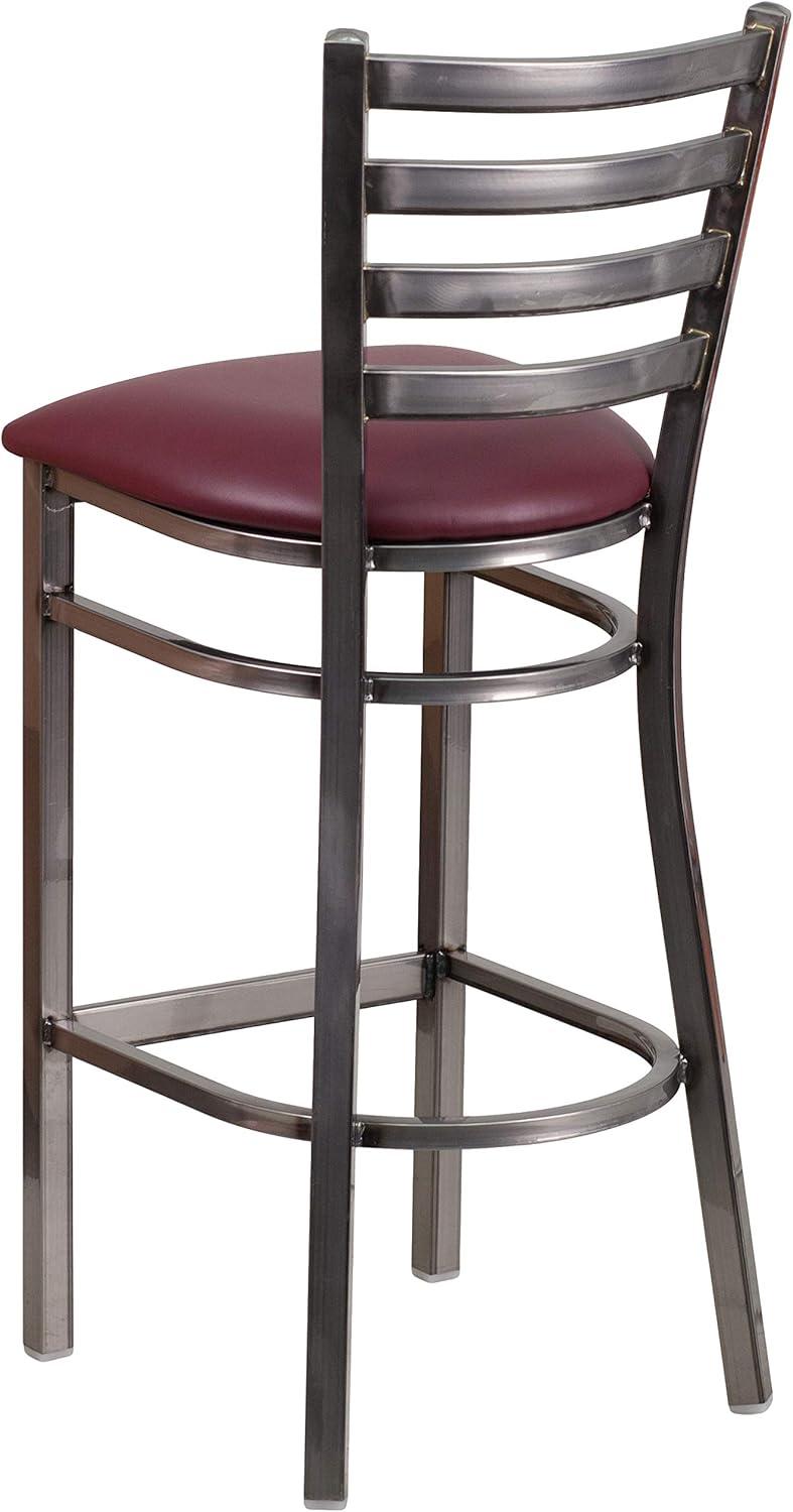 Flash Furniture Brixton Hercules Series Ladder Back Metal Restaurant Barstools