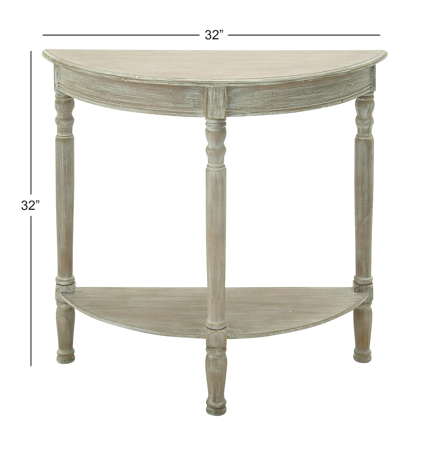 Ophelia & Co. Mcbroom Wood Half Moon 1 Shelf Console Table