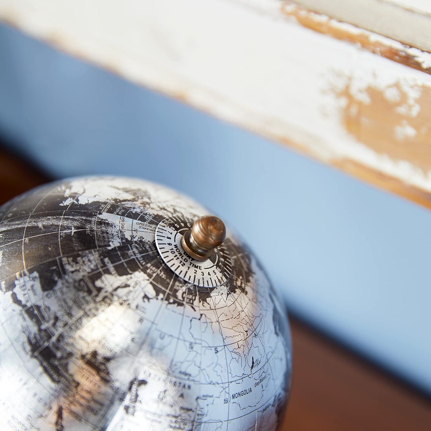 Globetrotter's Dream: Black 5" Modern Marble Base Globe