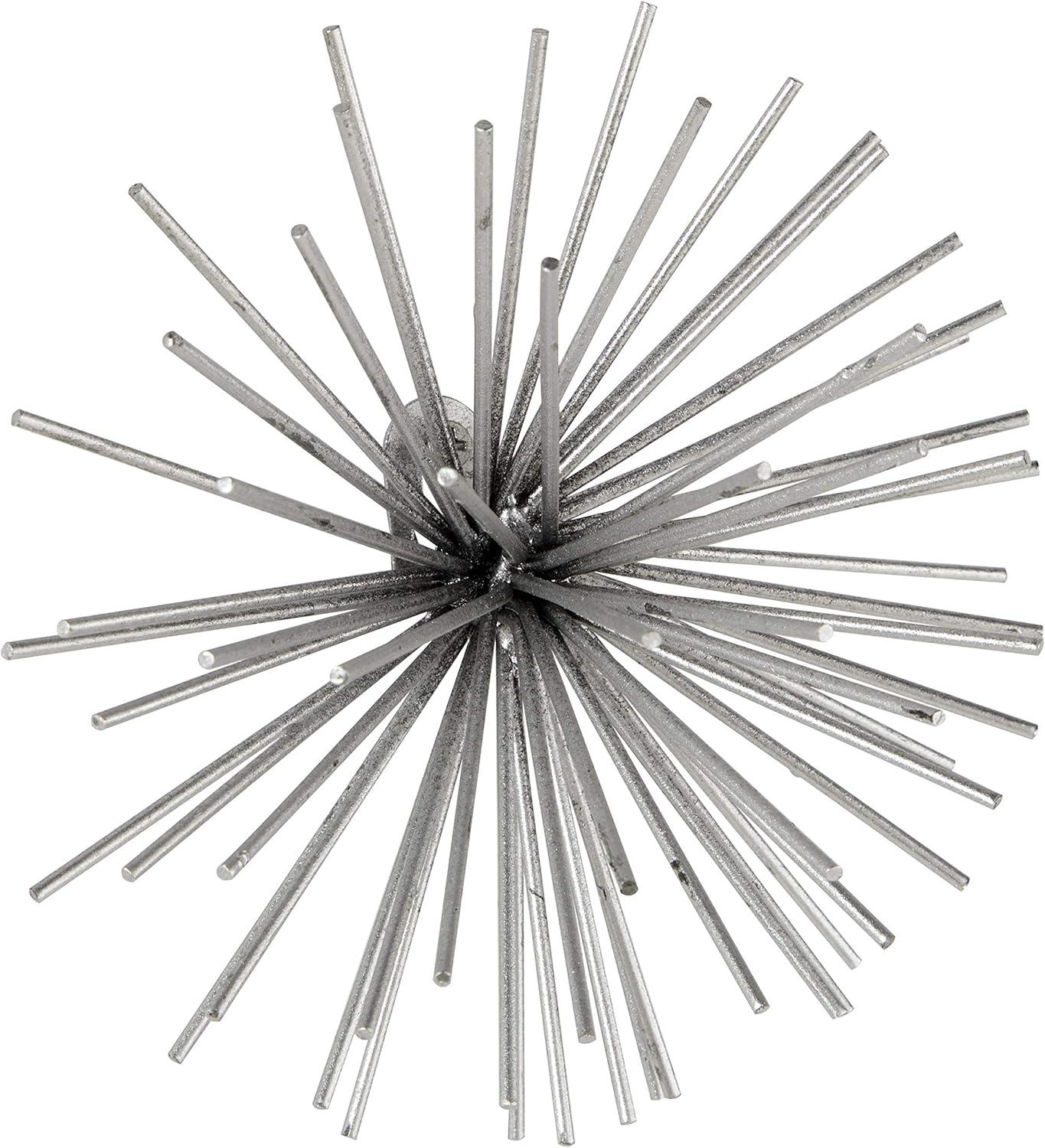 Metal 3D Short Spike Starburst Home Wall Decor