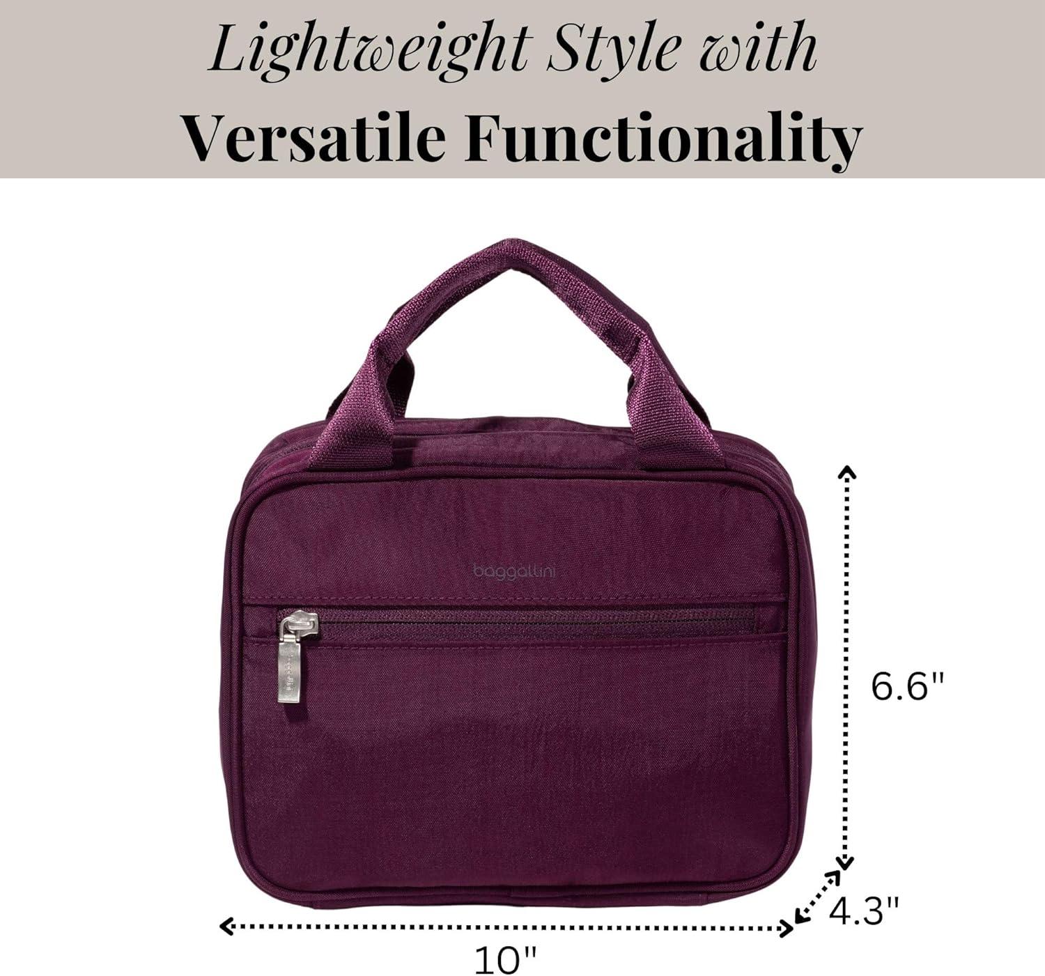 baggallini Hanging Travel Toiletry Kit - MULBERRY