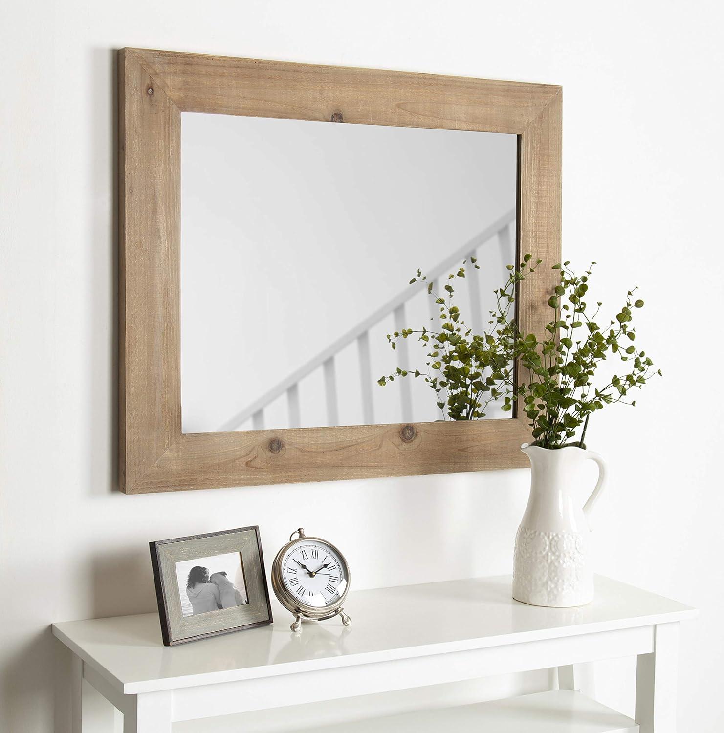 30" x 36" Garvey Wood Framed Wall Mirror - Kate and Laurel