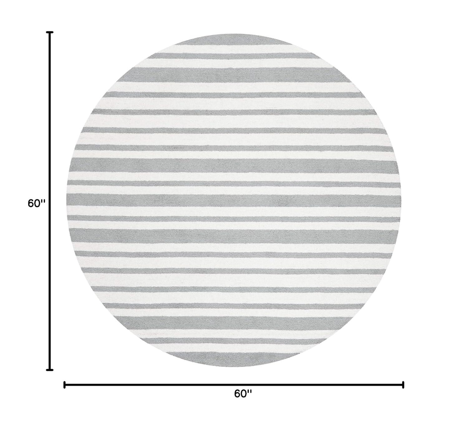 Safavieh Kids Barcode SFK917 Hand Tufted Indoor Area Rug - Grey/Multi - 5' Round - Safavieh