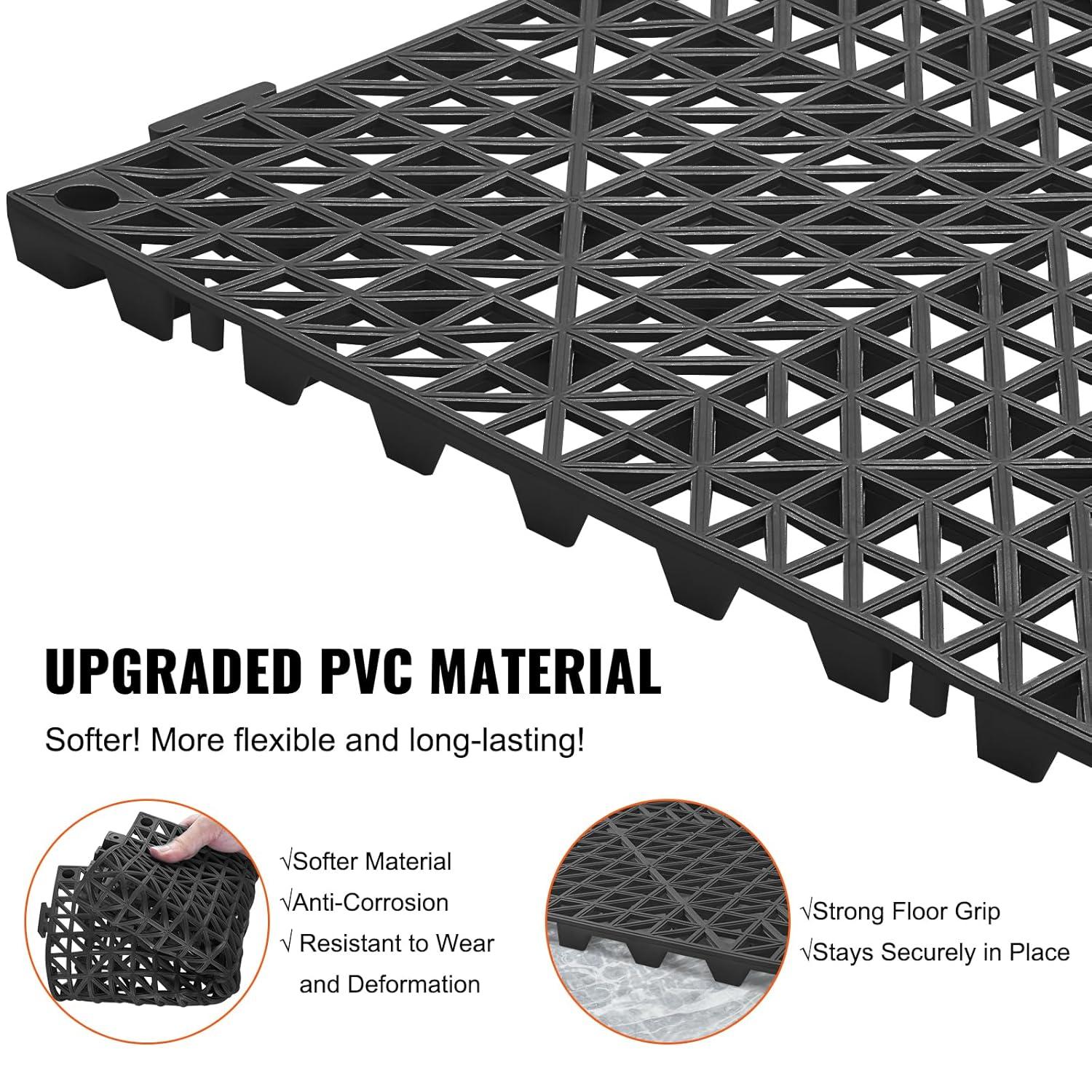 VEVOR 12" x 12" Outdoor Deck Tiles (Set of 12)