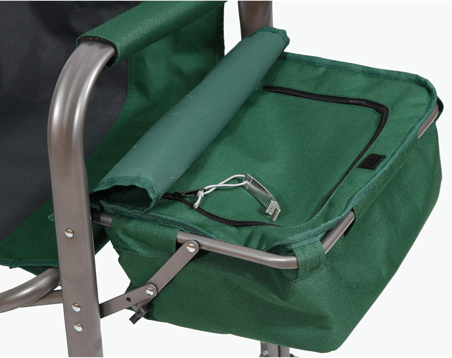 Kamp-Rite Kamp-Rite Portable Director's Chair w/Cooler, Cup Holder, & Side Table