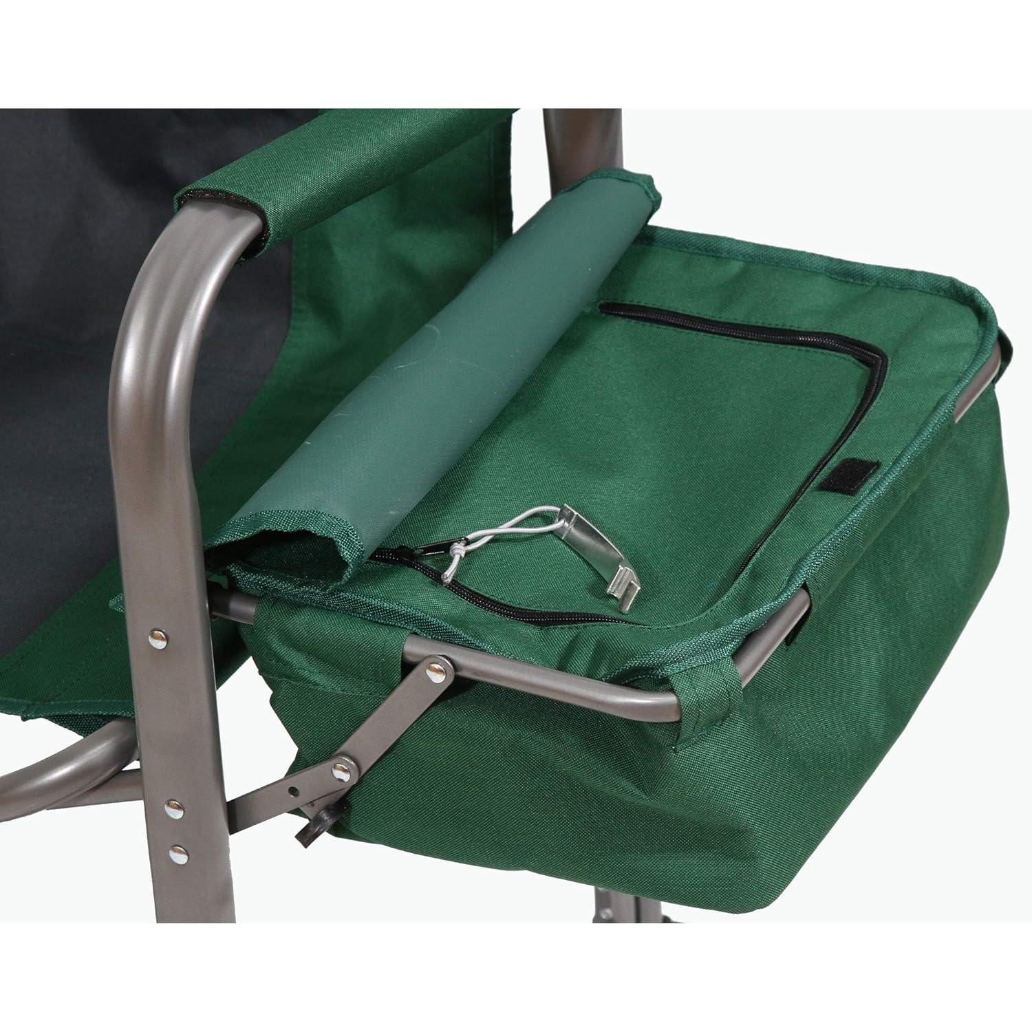 Kamp-Rite Kamp-Rite Portable Director's Chair w/Cooler, Cup Holder, & Side Table