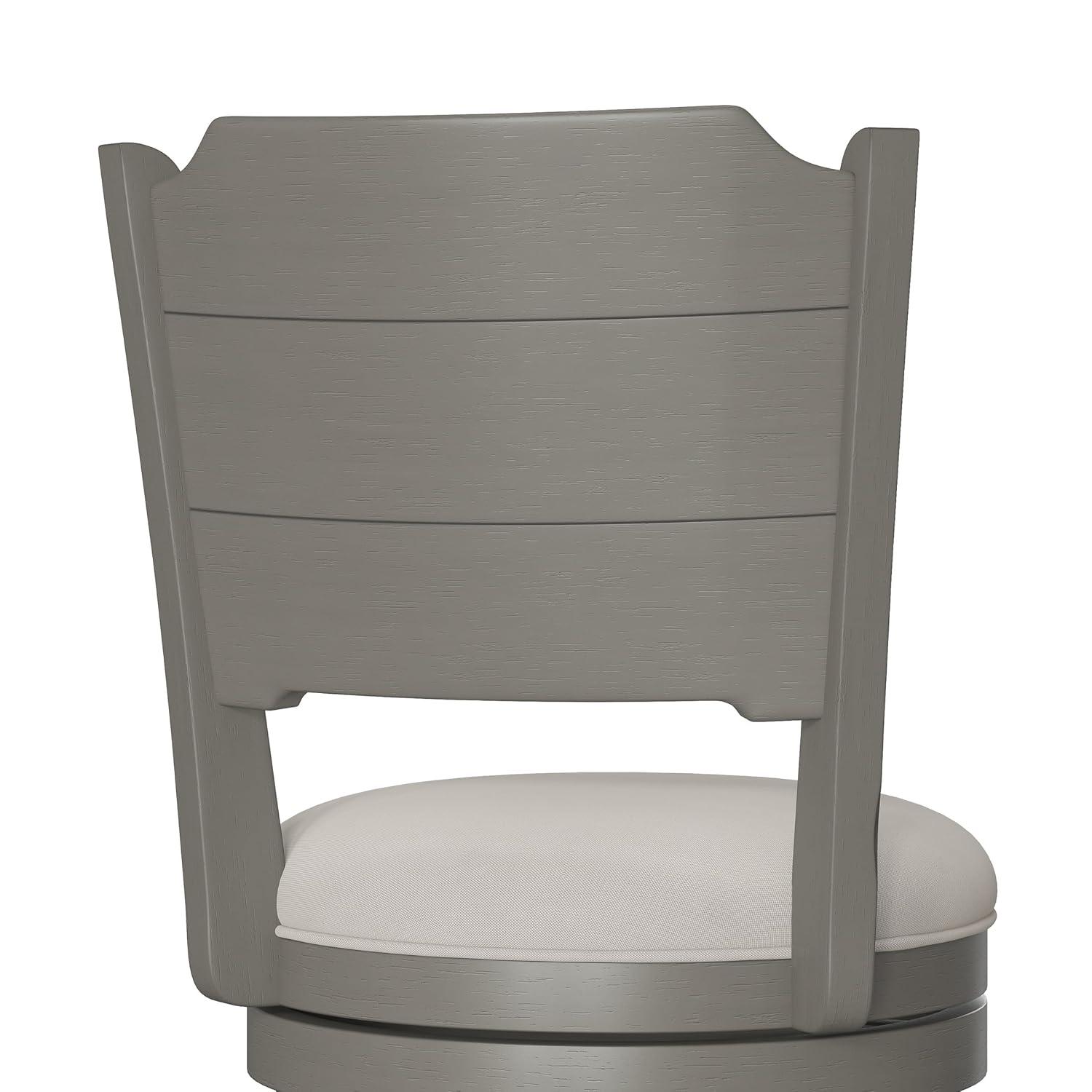 Hillsdale Furniture Clarion Wood Counter Height Swivel Stool, Distressed Gray