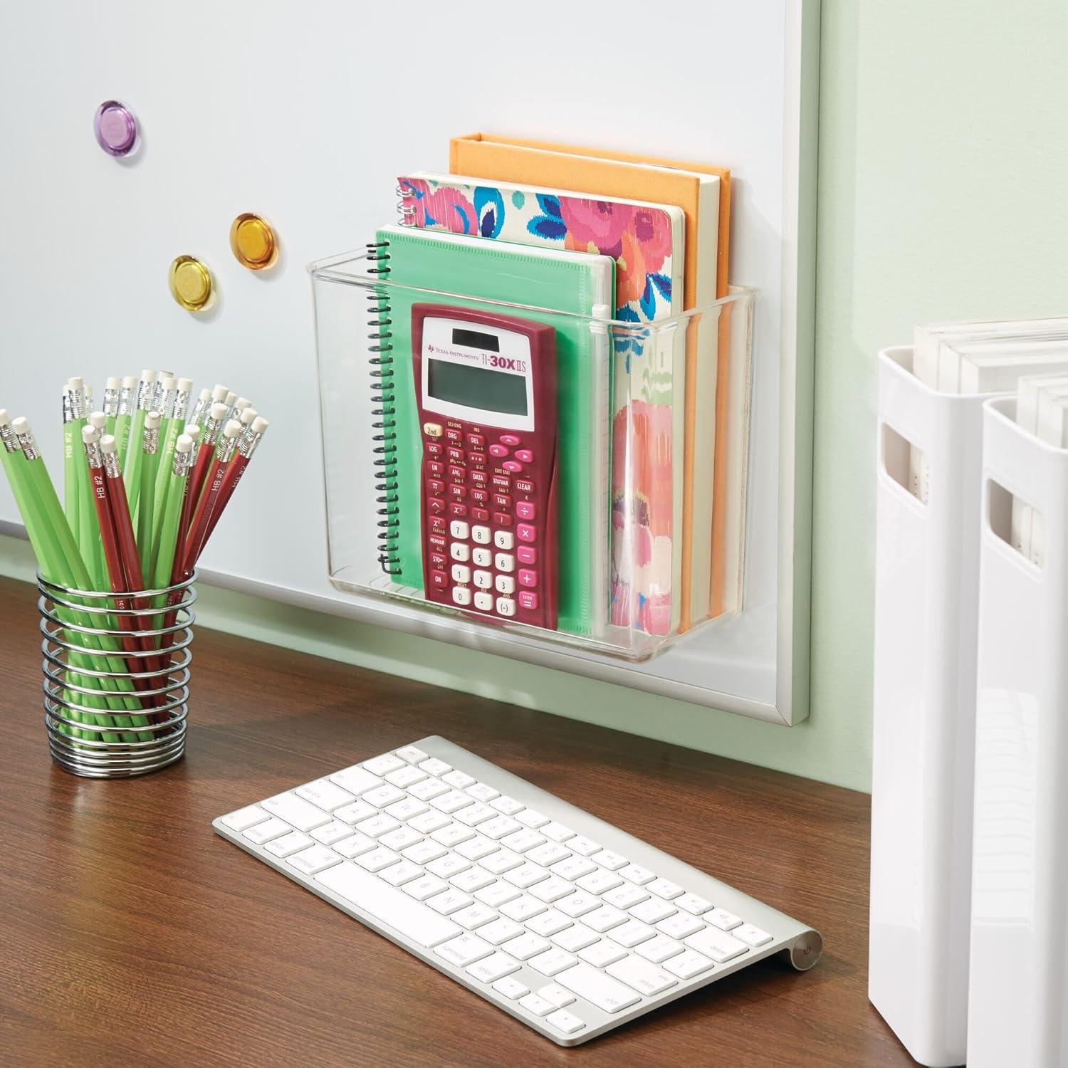 Clear Plastic Wall Mount Organizer for Kitchen and Bathroom