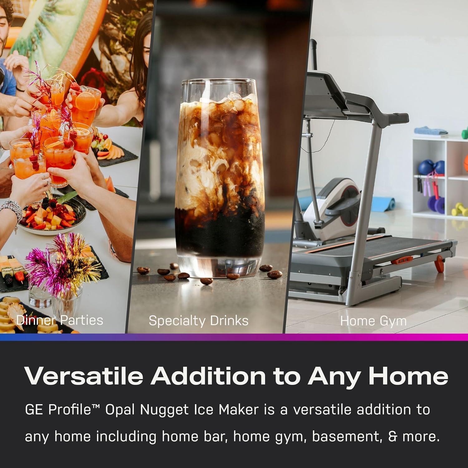 GE Profile Opal 2.0 Ultra Nugget Ice Maker in Stainless Steel