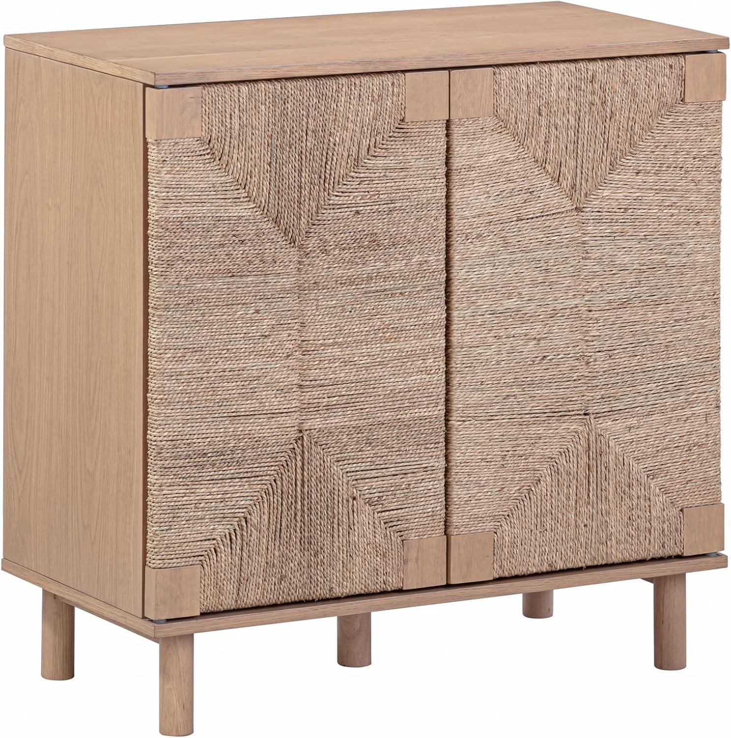 Shellie 31.4'' Tall Solid Wood 2 - Door Accent Cabinet