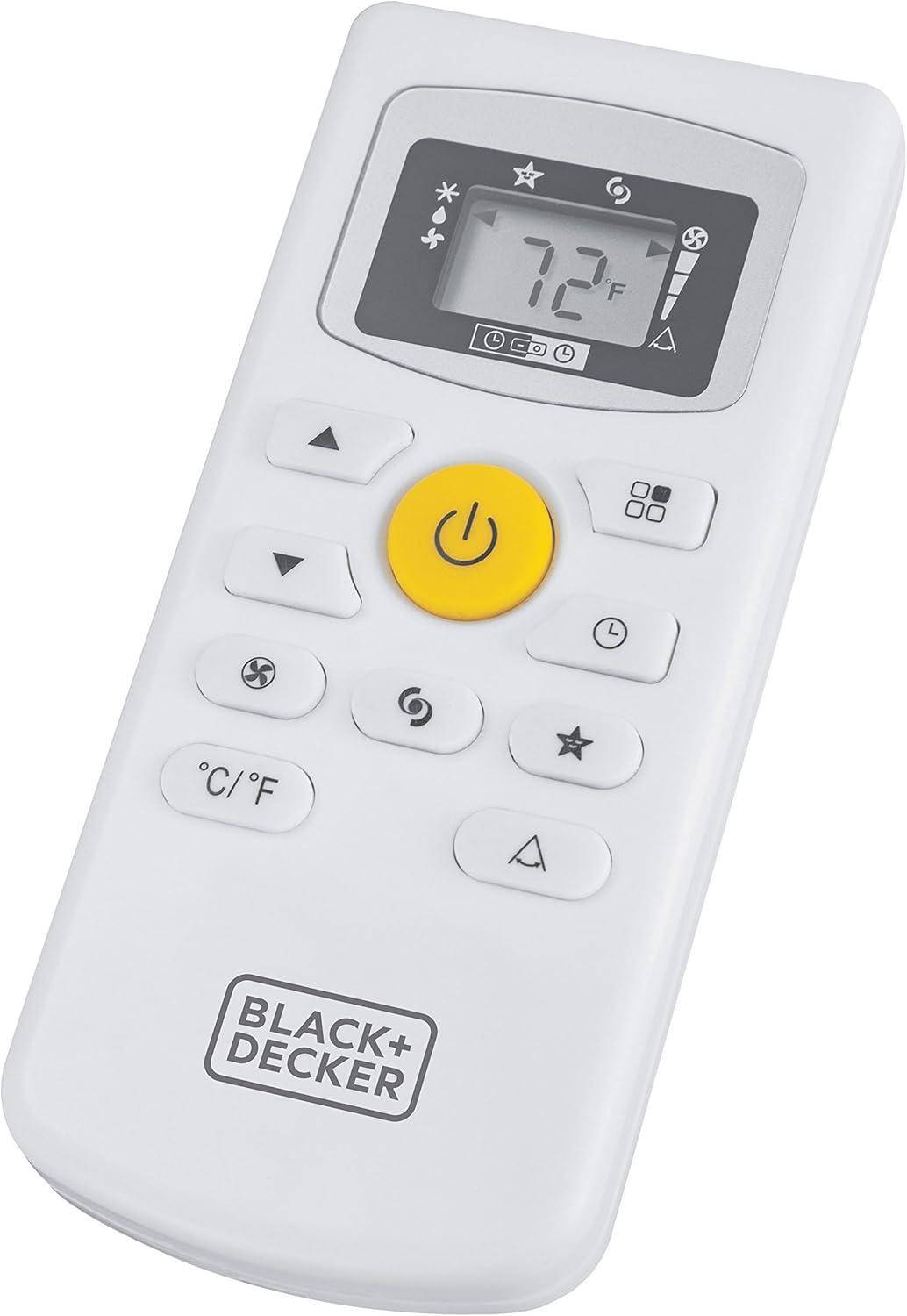 BLACK+DECKER BPACT12HWT 6,000 BTU SACC/CEC (12,000 BTU ASHRAE) Portable Air Conditioner with Heat & Remote Control