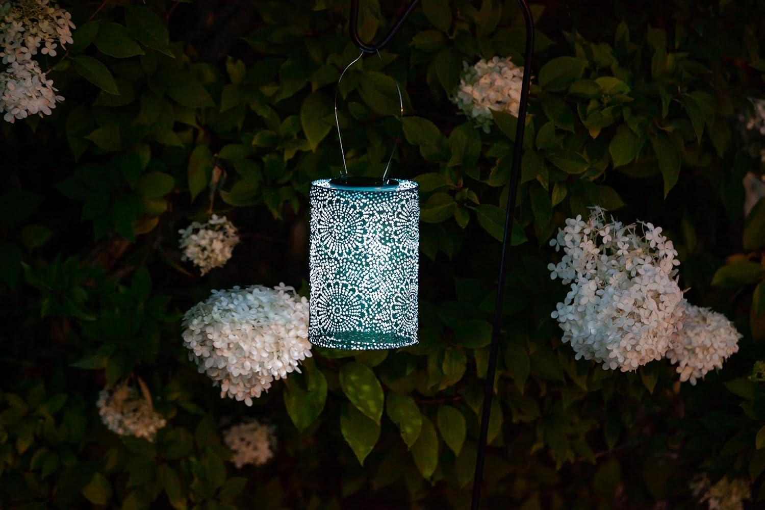 Soji Stella Cylinder Solar Outdoor Lanterns - Set of 2