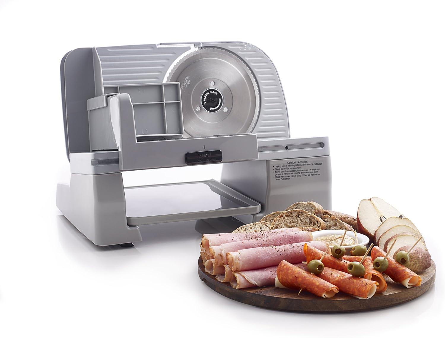 Chef's Choice Electric Meat Slicer with Stainless Steel Blade, 7-Inch, Silver, 609A
