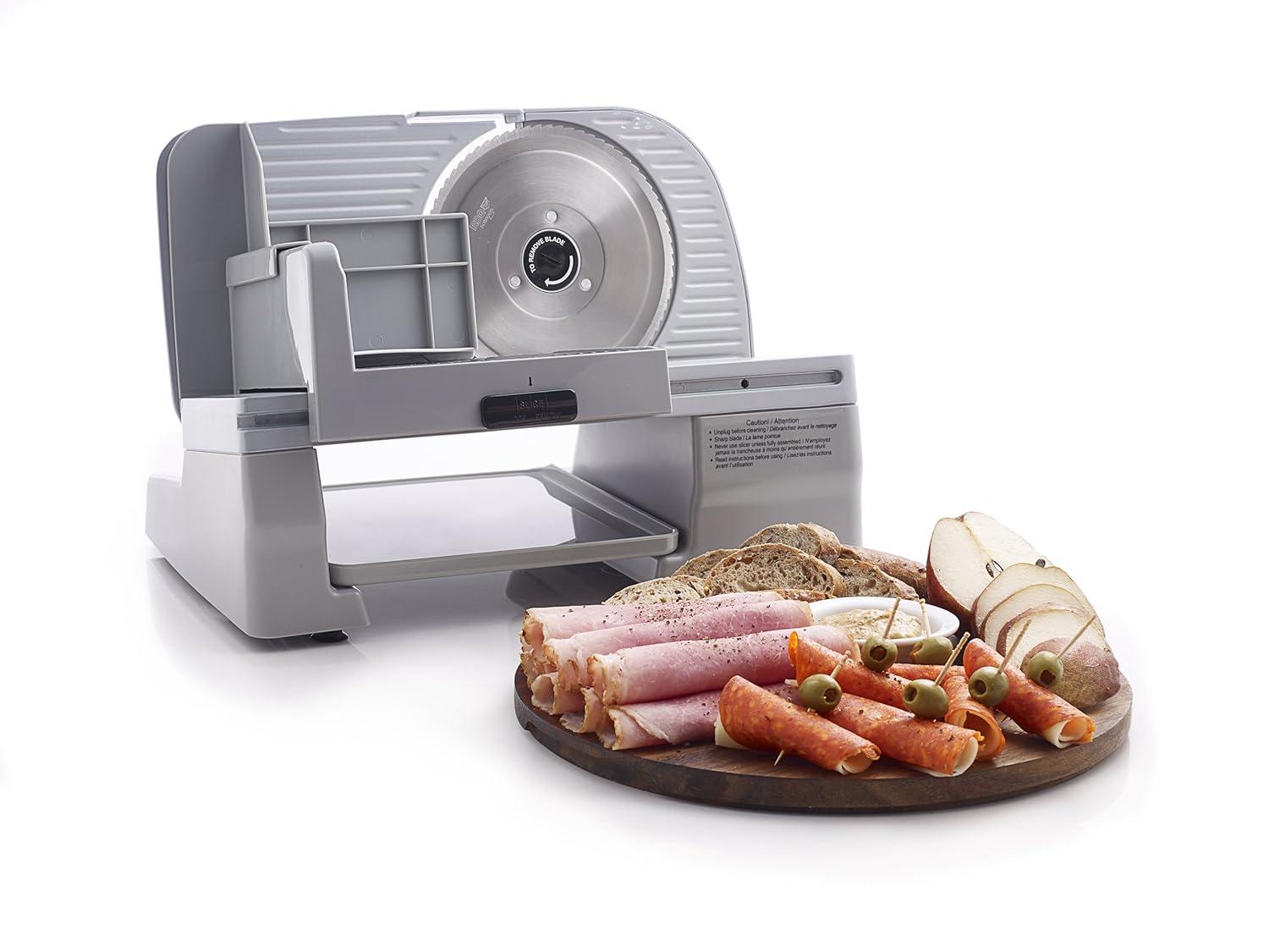 Chef's Choice Electric Meat Slicer with Stainless Steel Blade, 7-Inch, Silver, 609A
