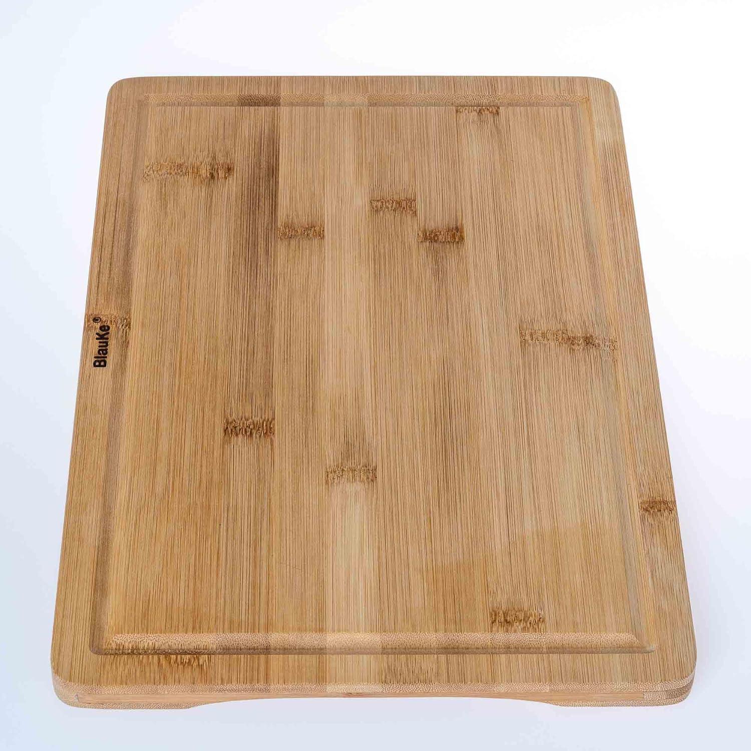 BlauKe 15x10 inch Large Bamboo Cutting Board with Juice Groove