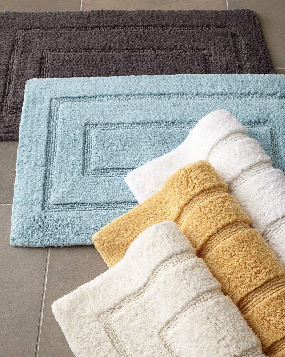 20"x32" Signature Bath Rug Kiwi - Cassadecor: Cotton, Machine Washable, Lightweight Spray Latex Backing