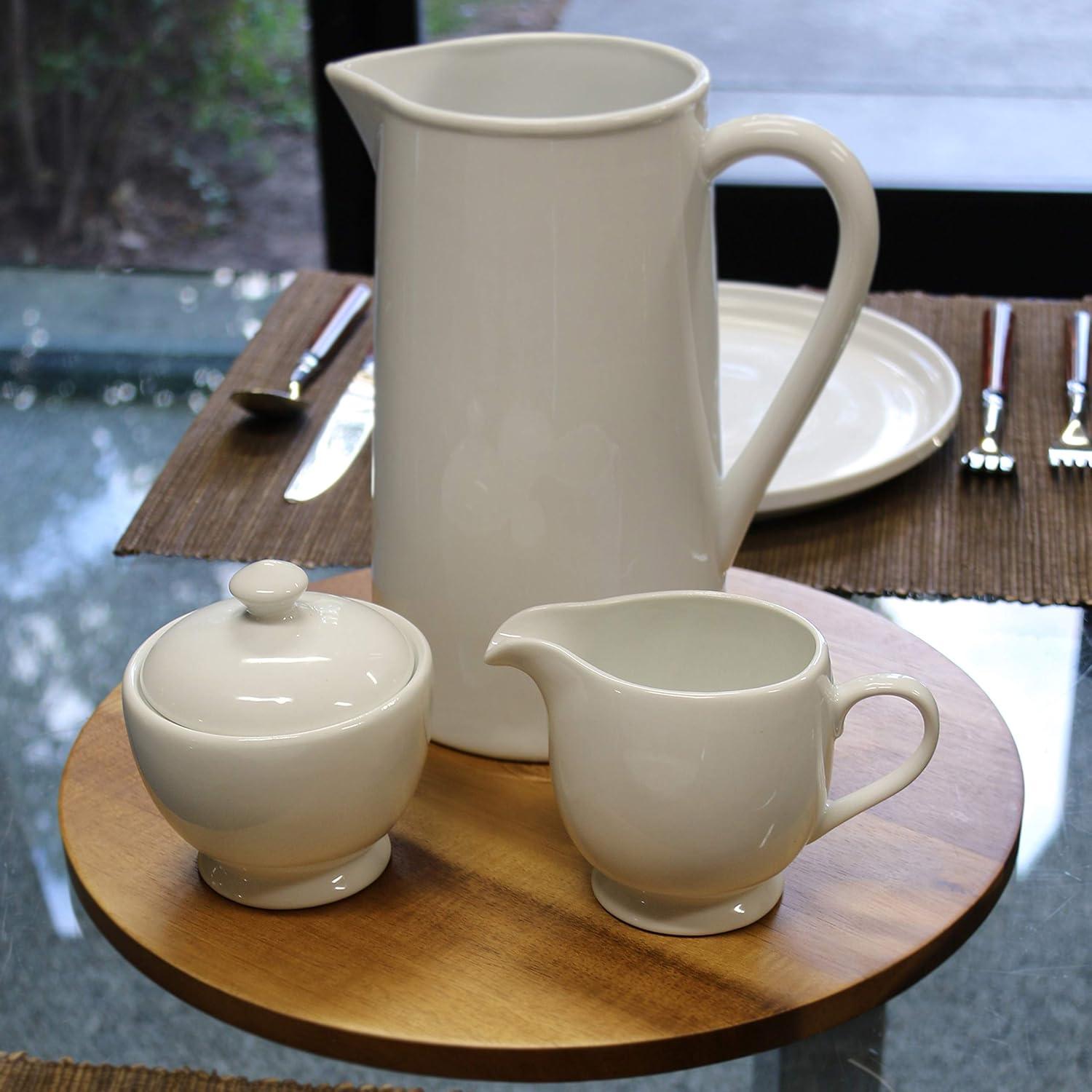 BIA Cordon Bleu BIA Cordon Bleu 2 pc Bistro Porcelain Covered Sugar Bowl and Creamer Set