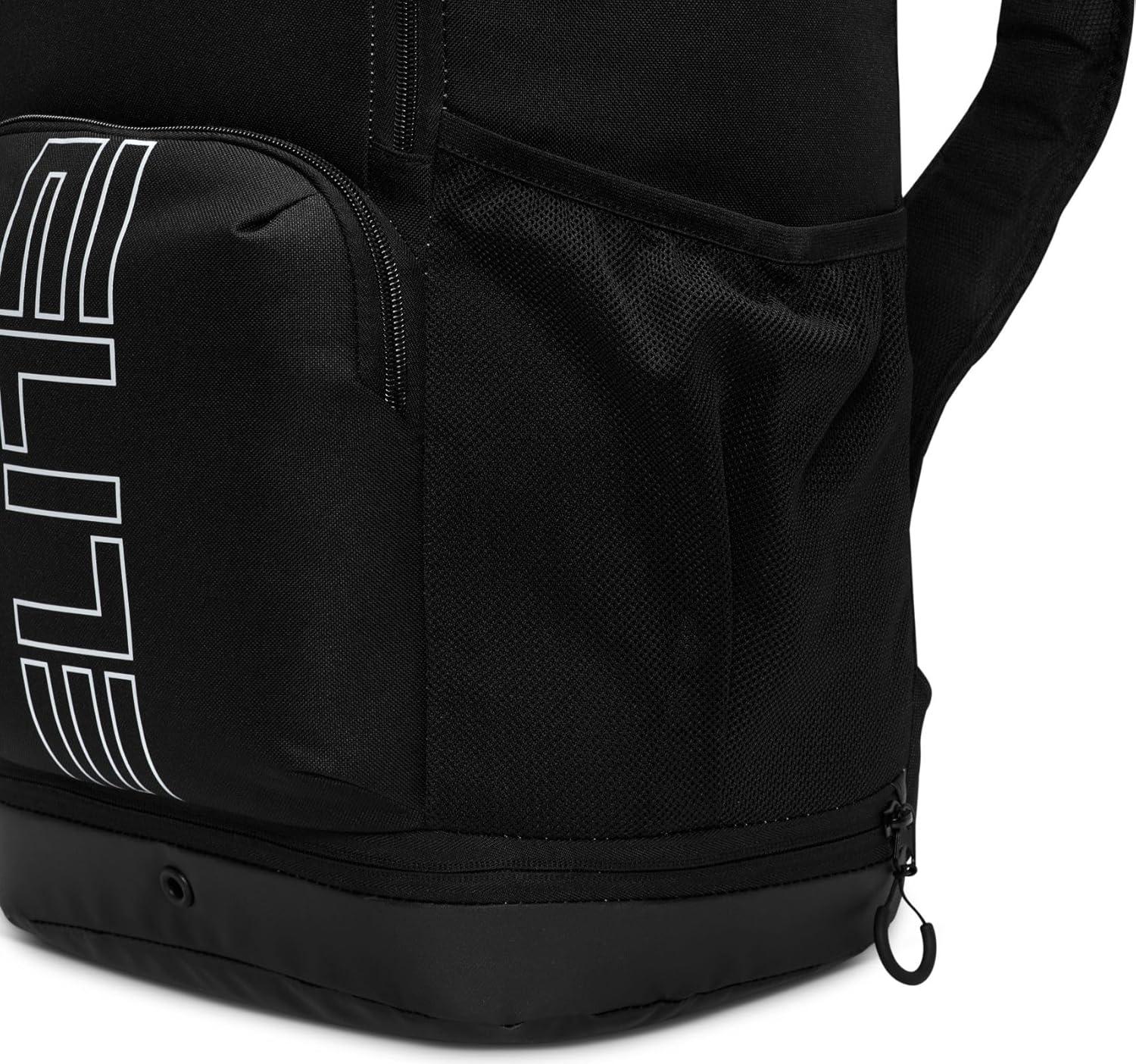 Nike Men's Hoops Elite Backpack, Black Anthracite and Metallic Silver