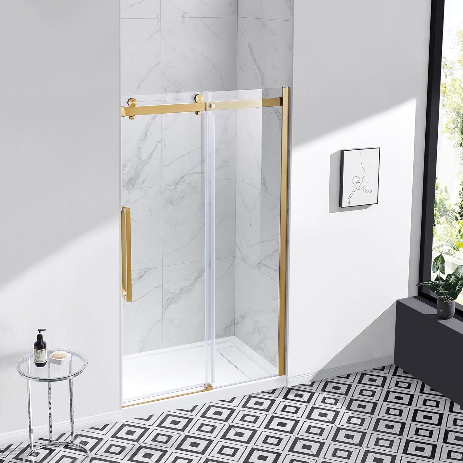 OVE Decors Bel Soft Close 2-Piece 32" x 48" x 81" Base/Door Rectangular Alcove Shower Kit