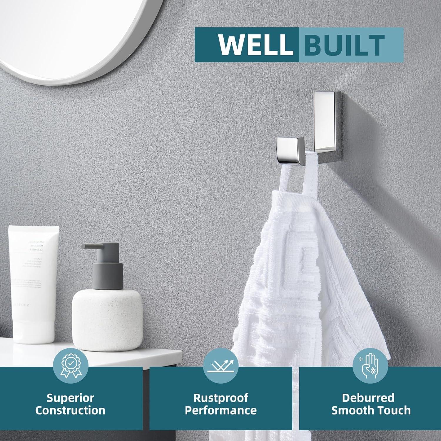 Stainless Steel Bathroom Wall Mounting Robe Hook