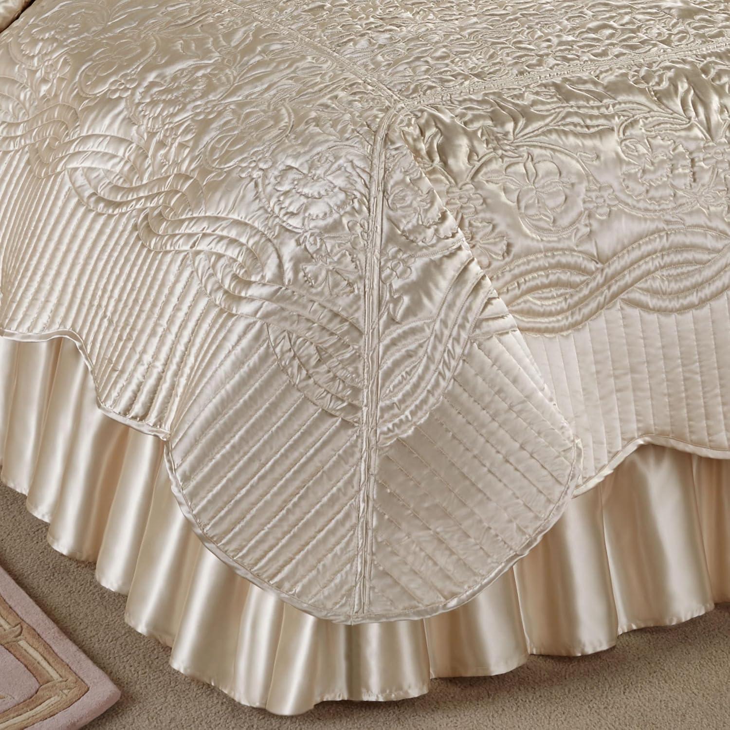 Prima Quilted Bedding and Accent Pillows Available in 5 Gemtone Colors to Mix and Match Pearl Coverlet Set Queen