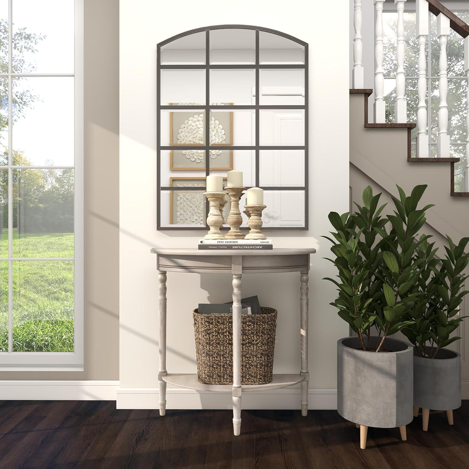Ophelia & Co. Mcbroom Wood Half Moon 1 Shelf Console Table