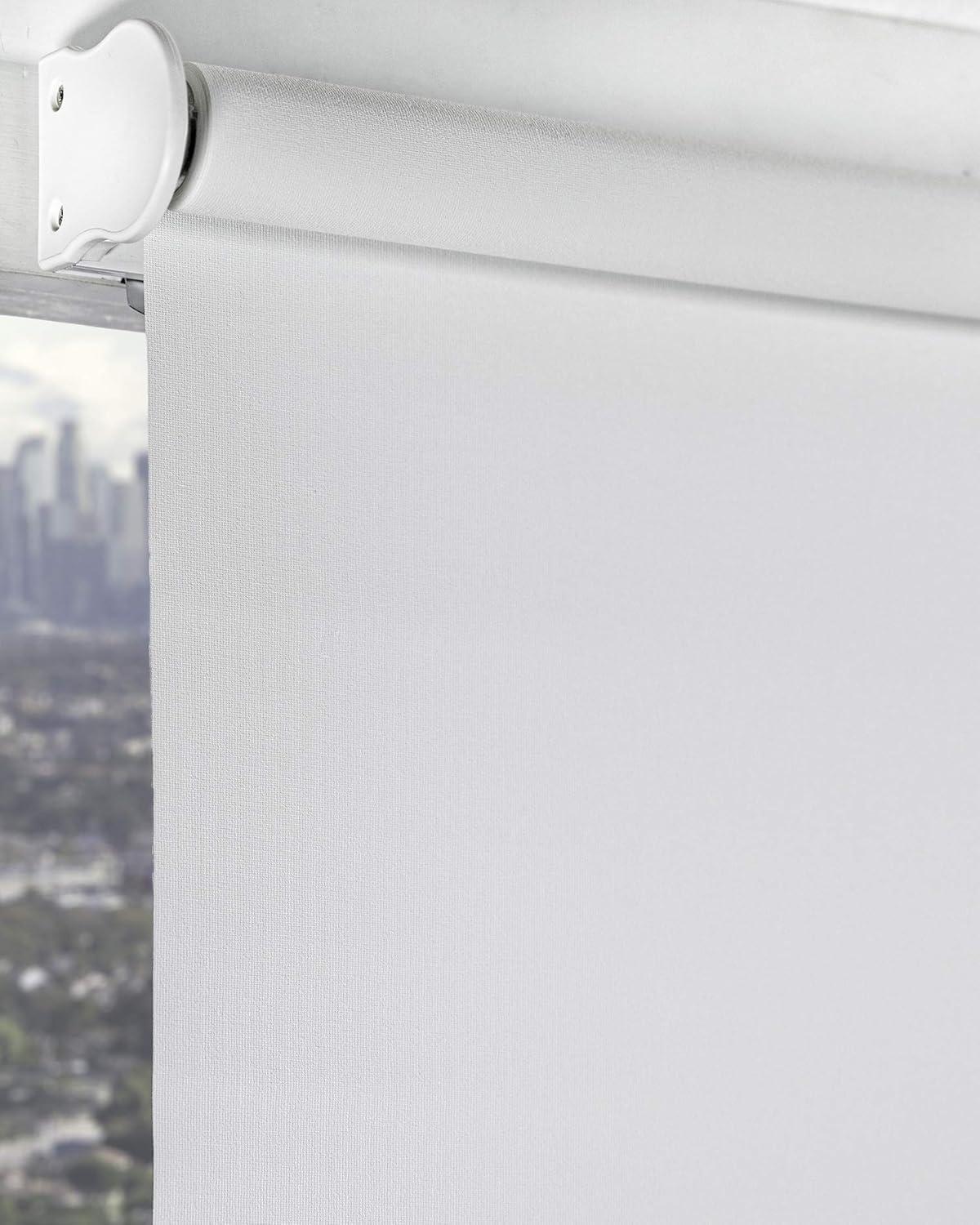 CHICOLOGY Snap-N'-Glide Cordless Roller Shade, Urban White (Light Filtering) 35"W X 72"H