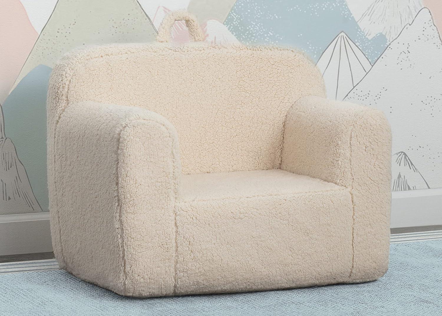 Delta Children Kids' Cozee Faux Shearling Chair - 18 Months and Up