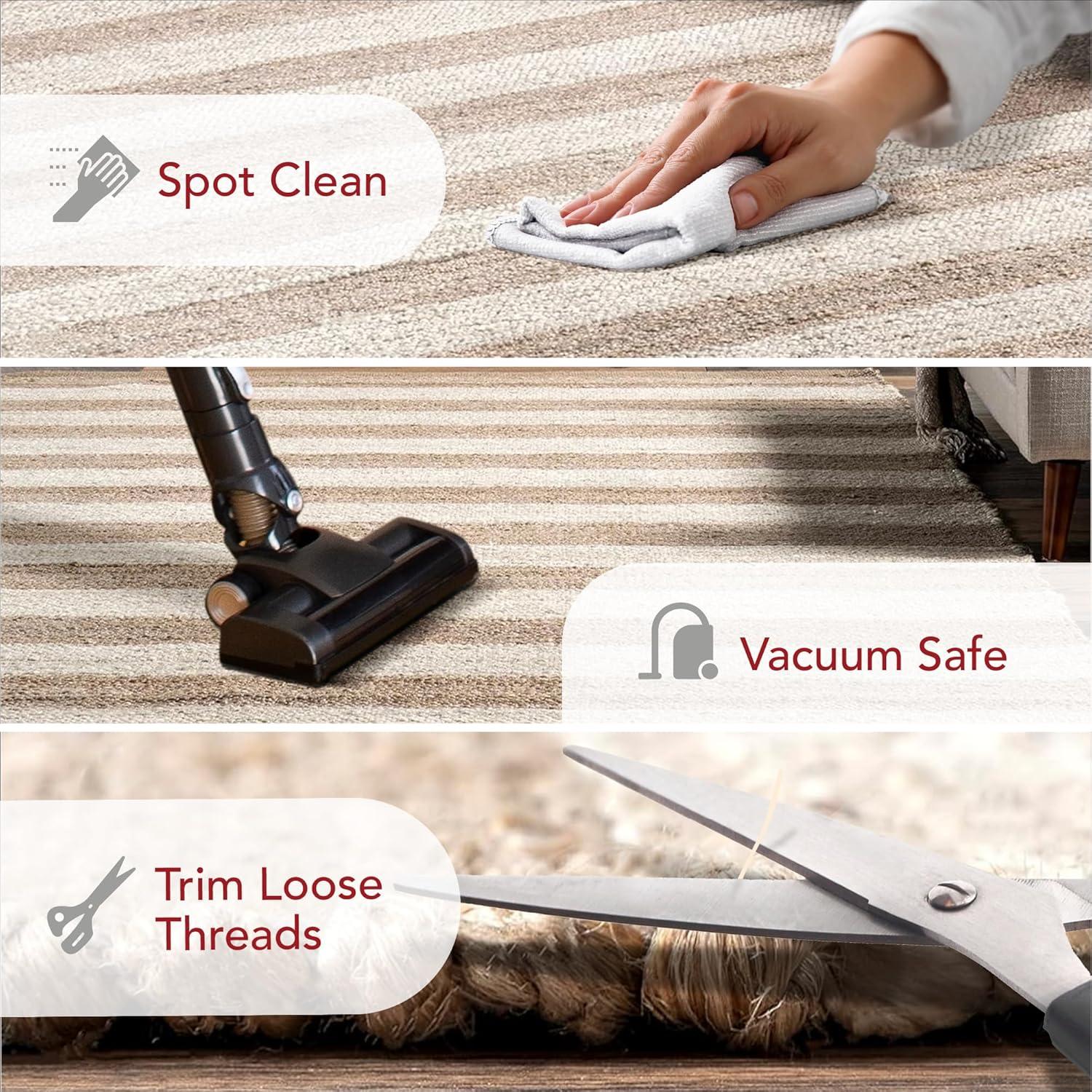 nuLOOM Flatweave Alisia Stripes Jute Area Rug