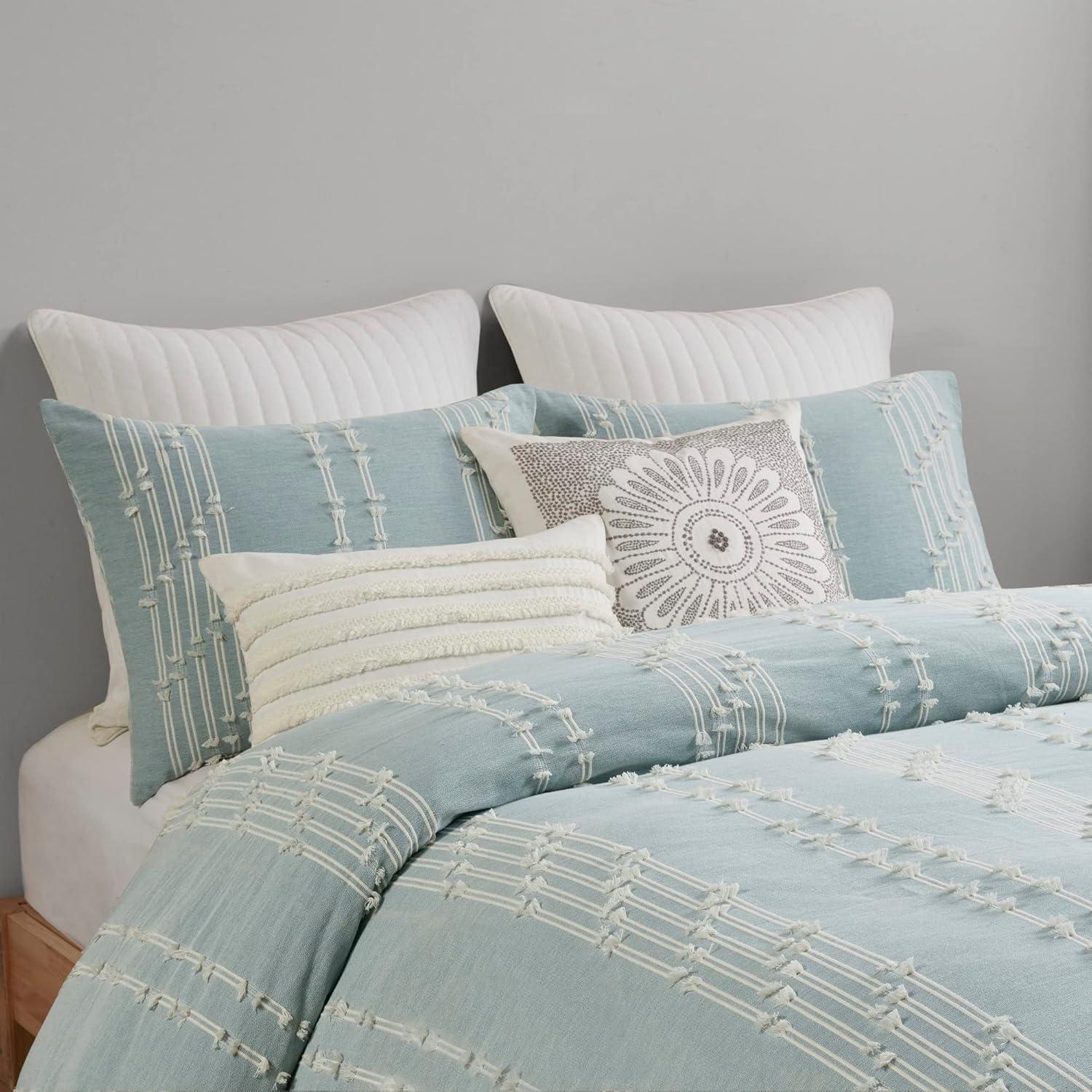 3 Piece Cotton Jacquard Bedding Set