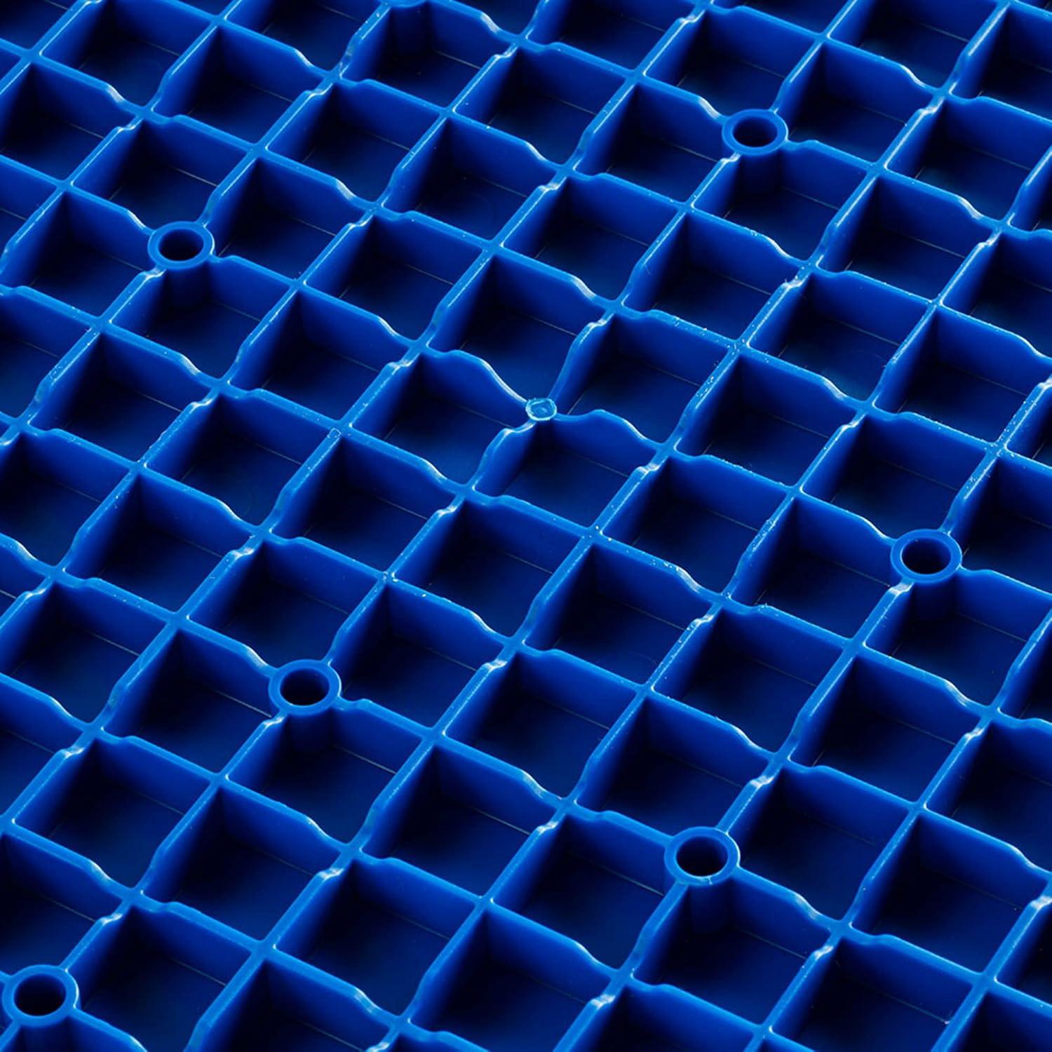 Speedway Diamond Interlocking Garage Floor Tiles 12 x 12-Inch, Blue, 50 Piece Set