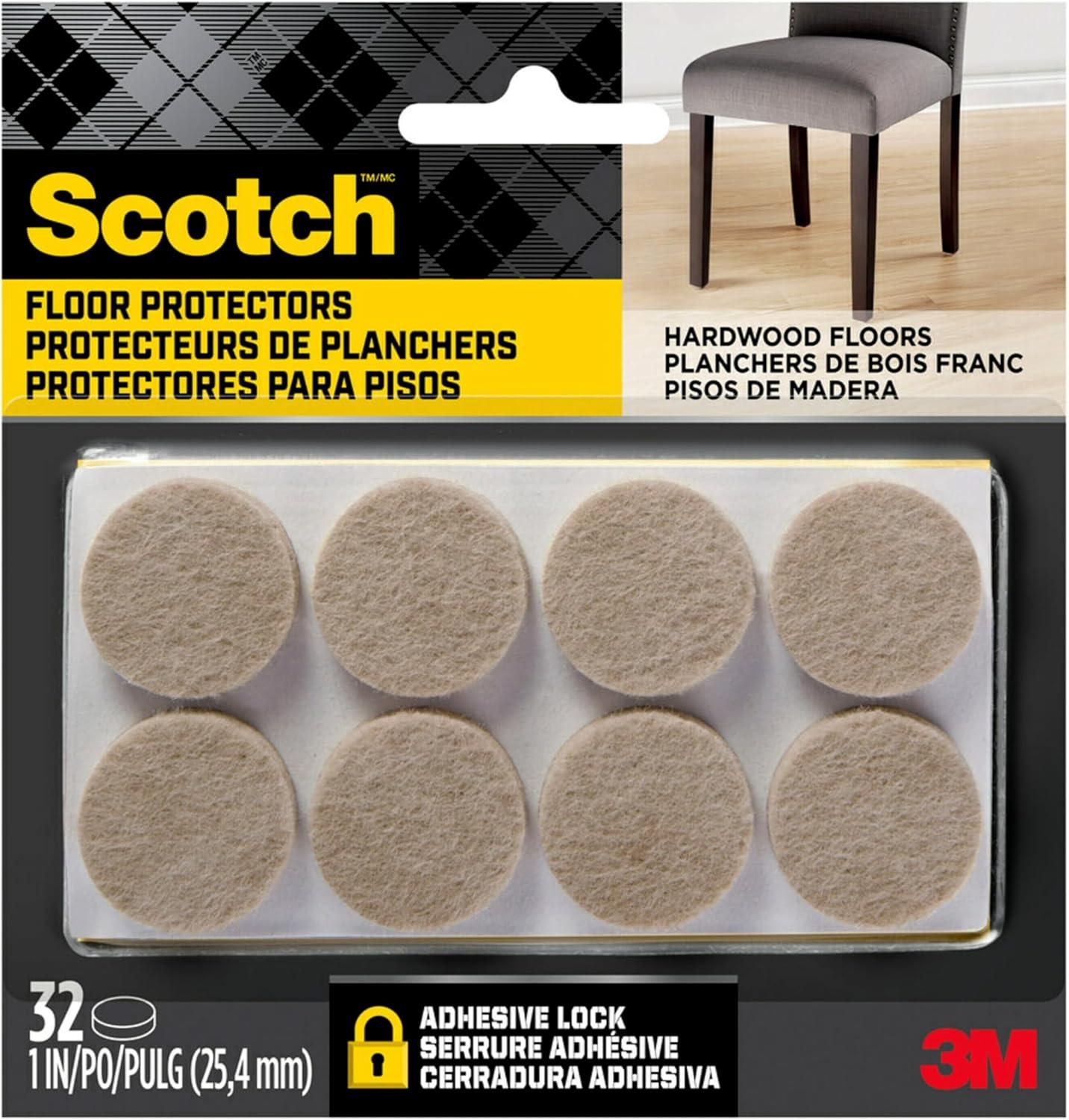 Scotch 1" 32pk Felt Pads