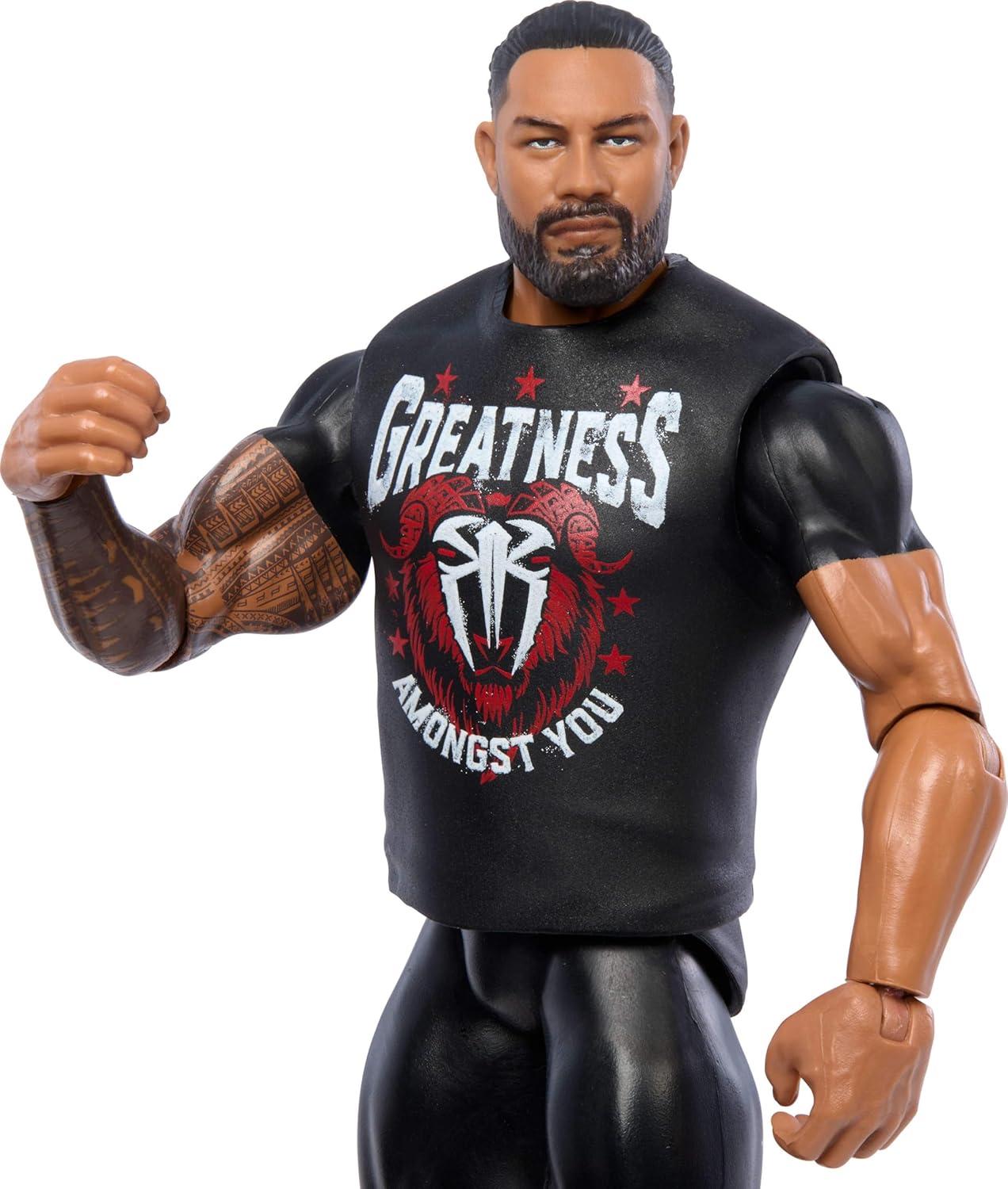 WWE Roman Reigns Action Figure, Main Event Series #151 6-inch Collectible Superstar with Articulation