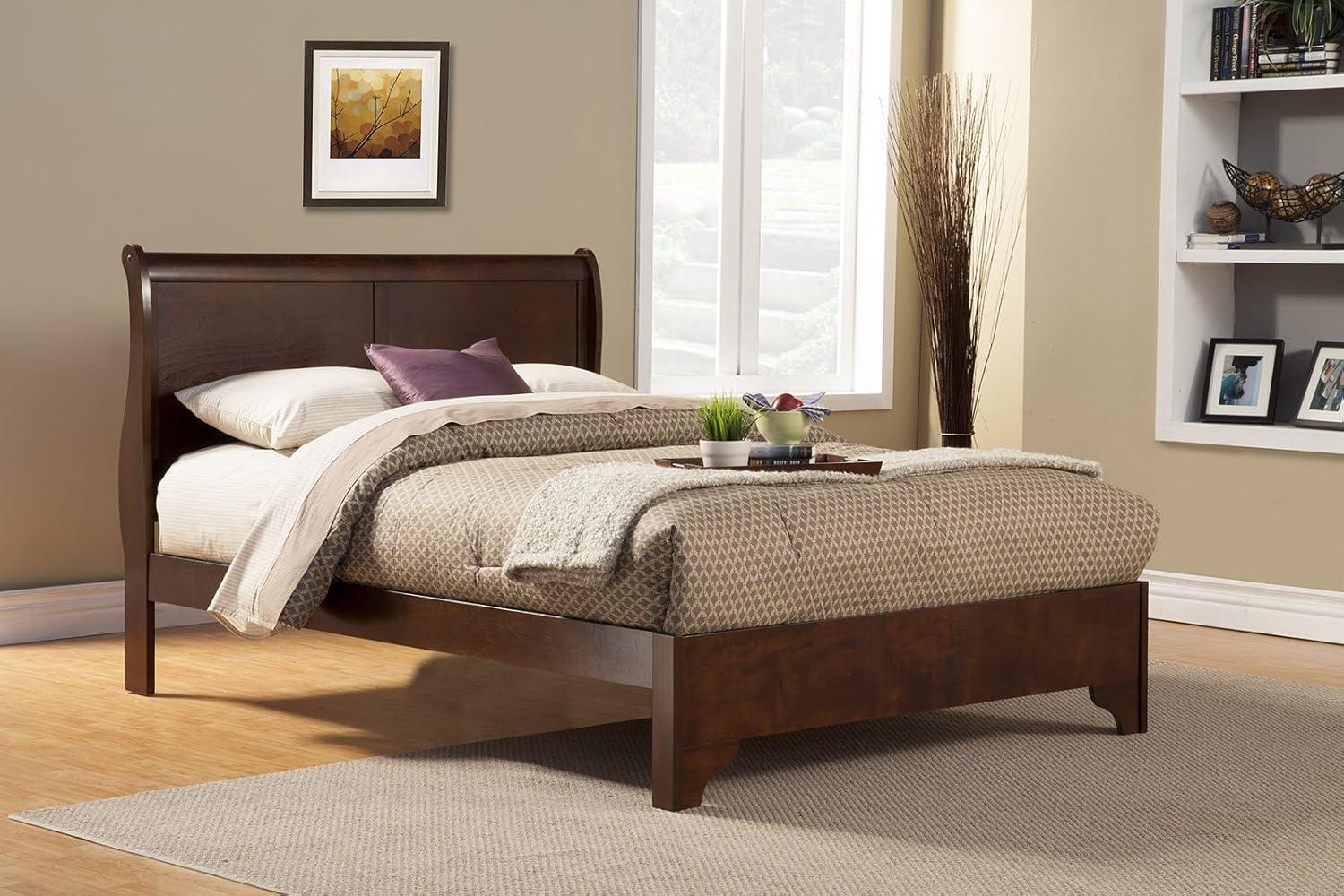 Alpine Furniture West Haven Sleigh Bed, Full
