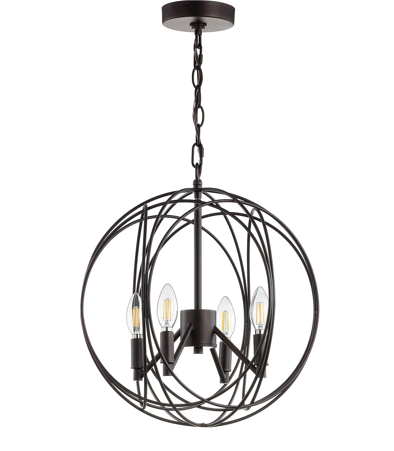 Cason 4 Light 15.75" Pendant - PND4055 - Brass - Safavieh